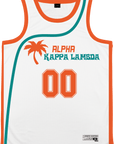 Alpha Kappa Lambda - Tropical Basketball Jersey Premium Basketball Kinetic Society LLC 