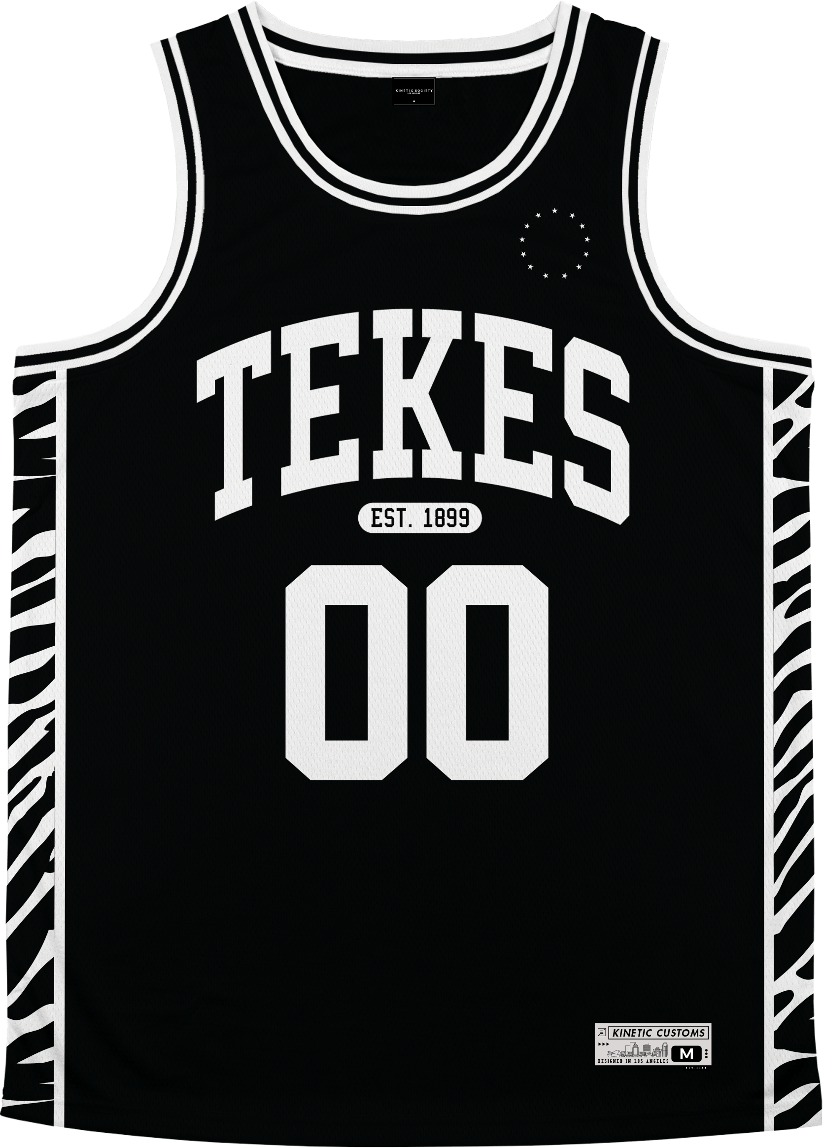 Tau Kappa Epsilon - Zebra Flex Basketball Jersey - Kinetic Society