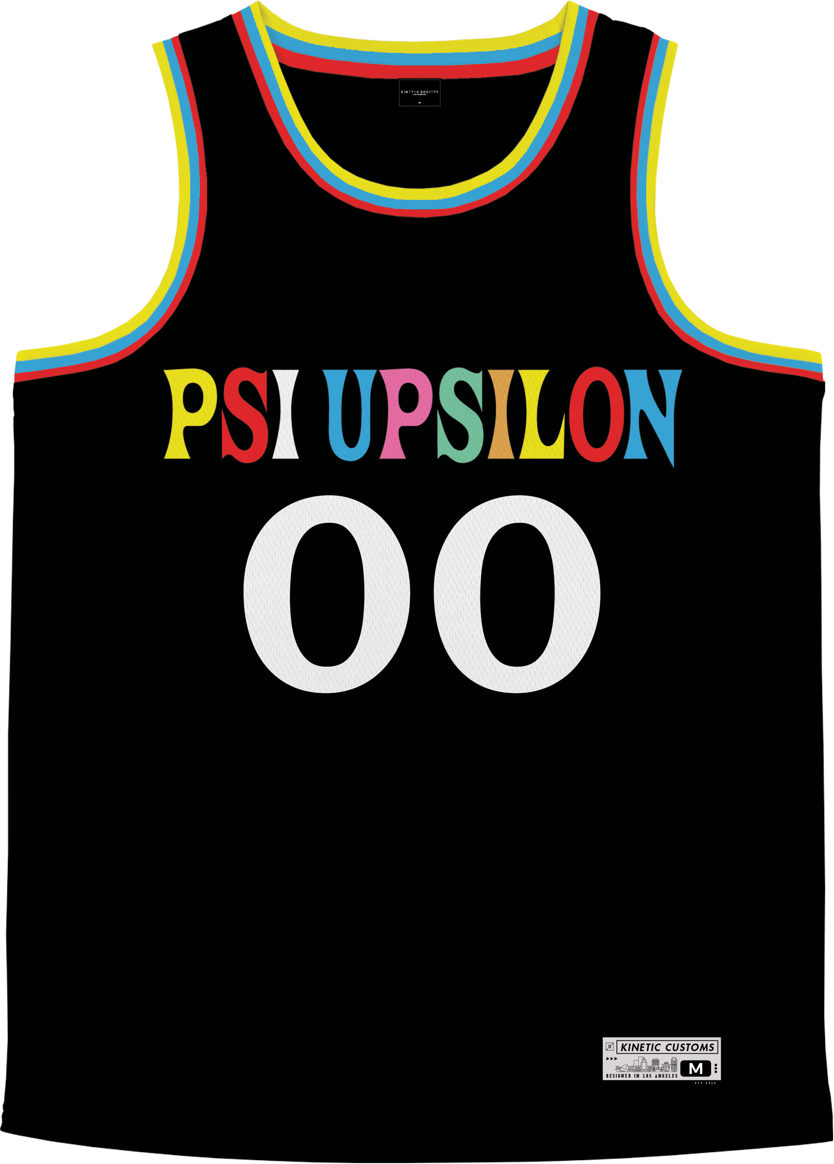 Psi Upsilon - Crayon House Basketball Jersey - Kinetic Society