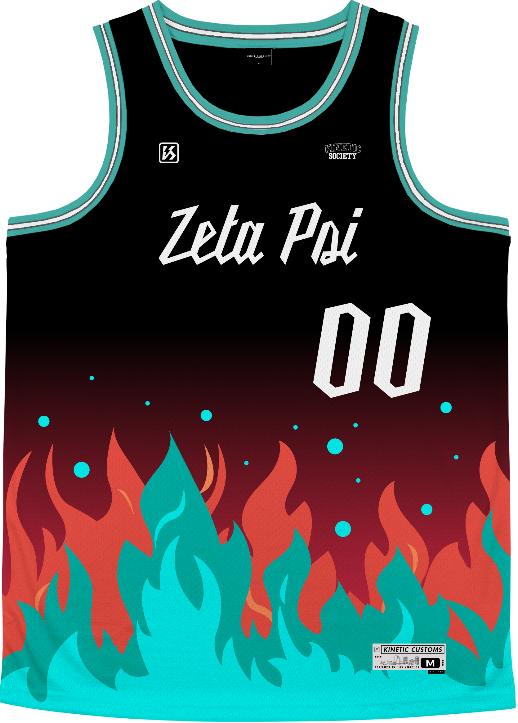 ZETA PSI - Fuego Basketball Jersey