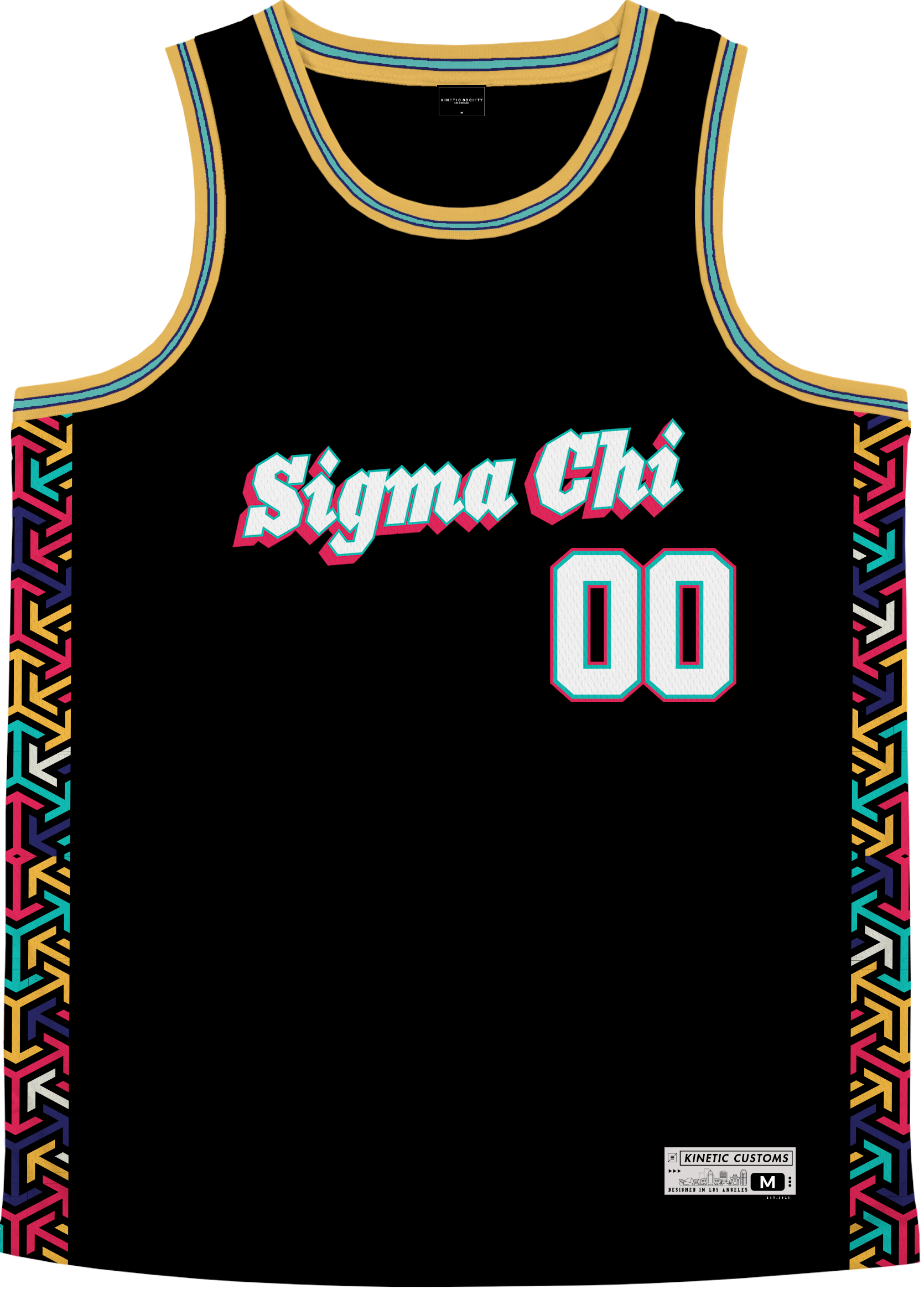 SIGMA CHI - Cubic Arrows Basketball Jersey