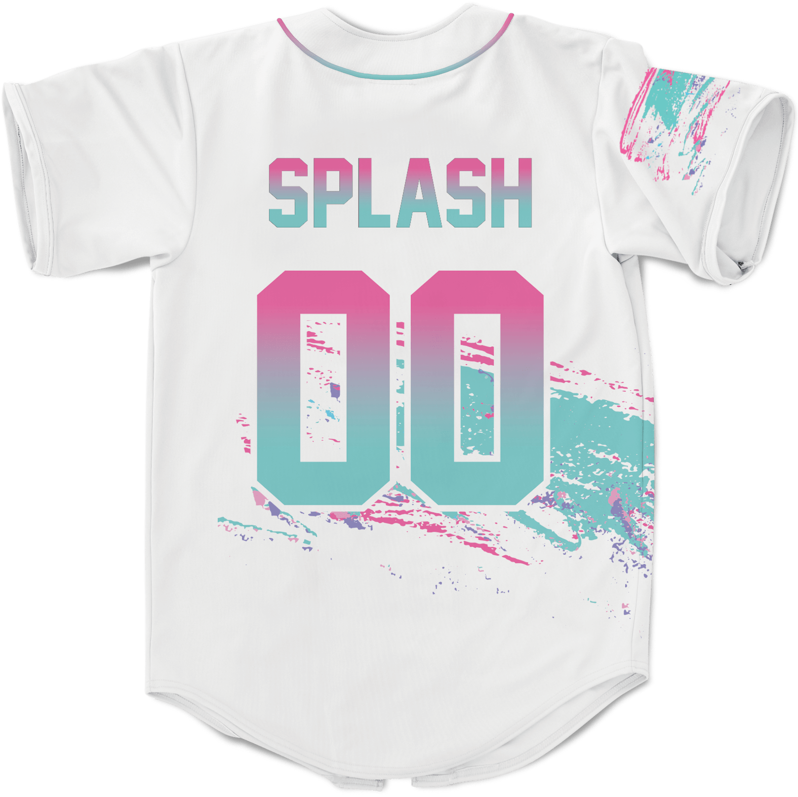 Kinetic ID - White Miami Beach Splash Baseball Jersey – Kinetic Society LLC