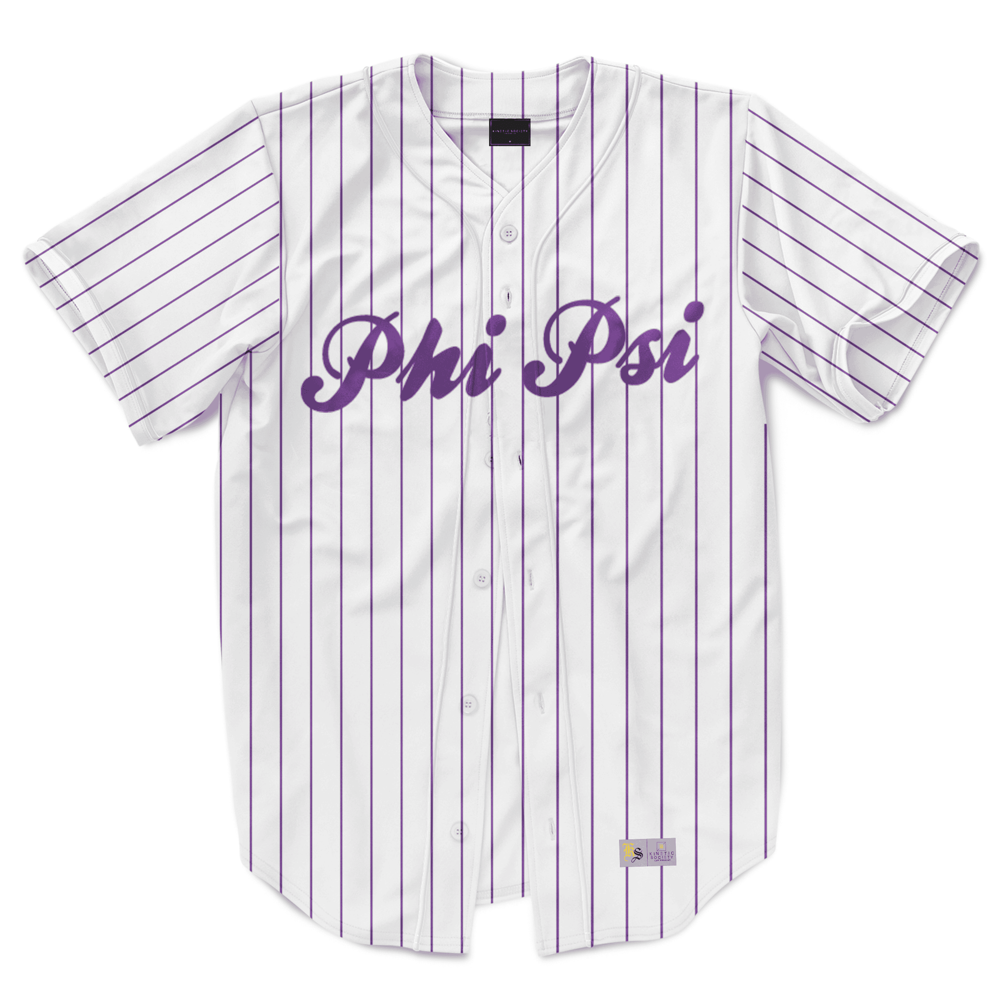 Phi Kappa Psi - Purple Pinstipe - Baseball Jersey