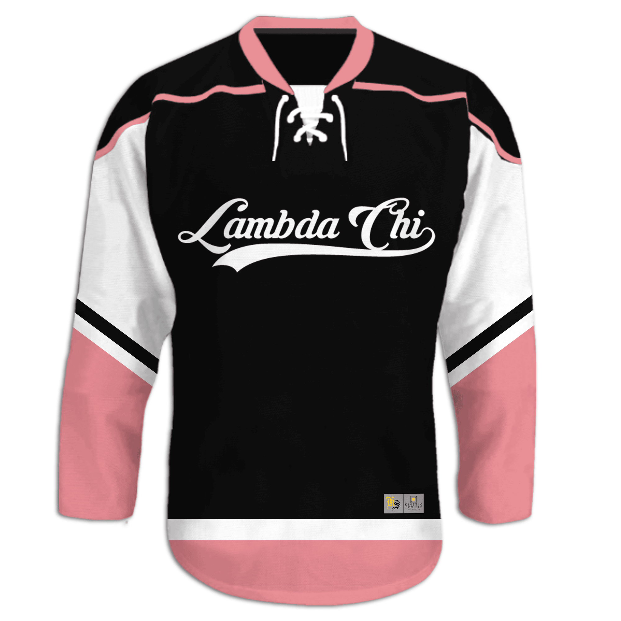 Lambda Chi Alpha - Black Pink - Hockey Jersey