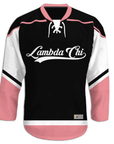 Lambda Chi Alpha - Black Pink - Hockey Jersey