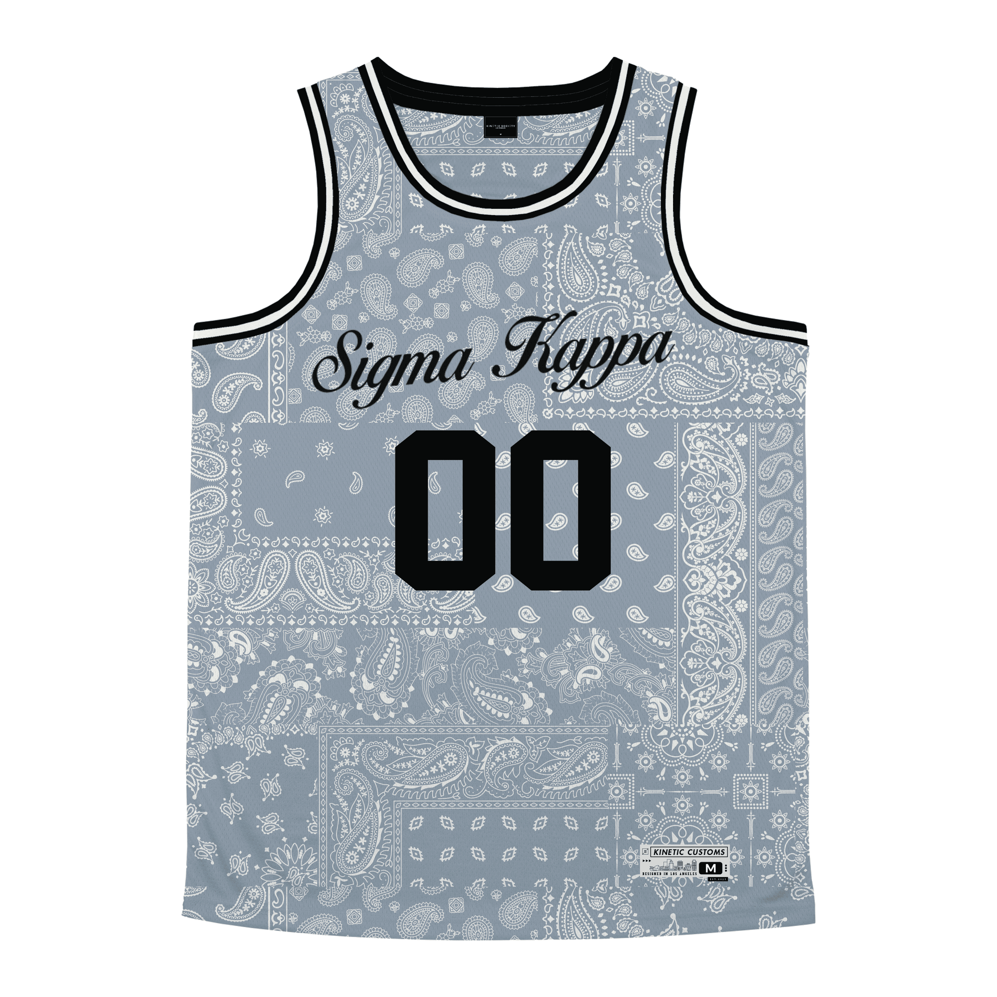 Sigma Kappa - Slate Bandana - Basketball Jersey