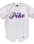 Pi Kappa Alpha - Purple Pinstipe - Baseball Jersey