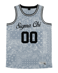 Sigma Chi - Slate Bandana - Basketball Jersey