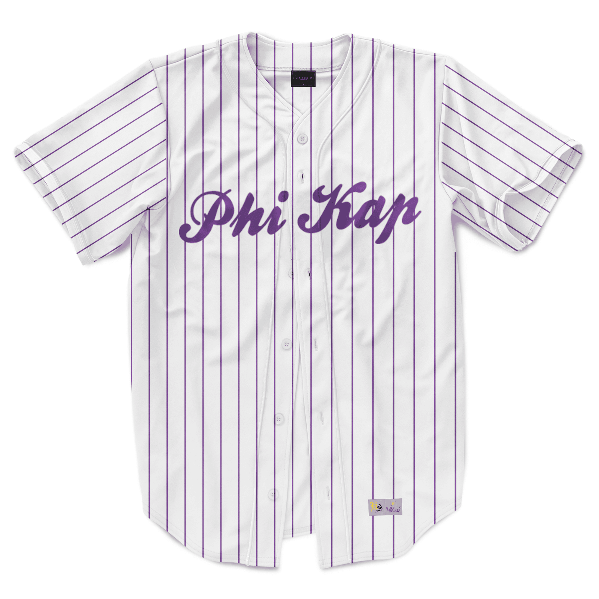 Phi Kappa Sigma - Purple Pinstipe - Baseball Jersey