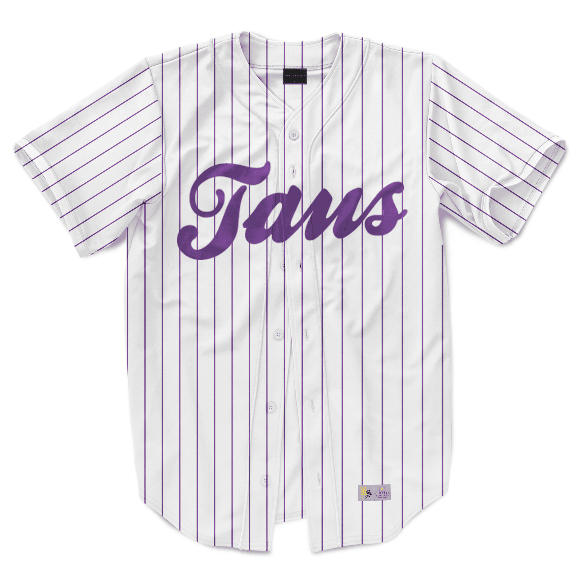 Alpha Tau Omega - Purple Pinstipe - Baseball Jersey