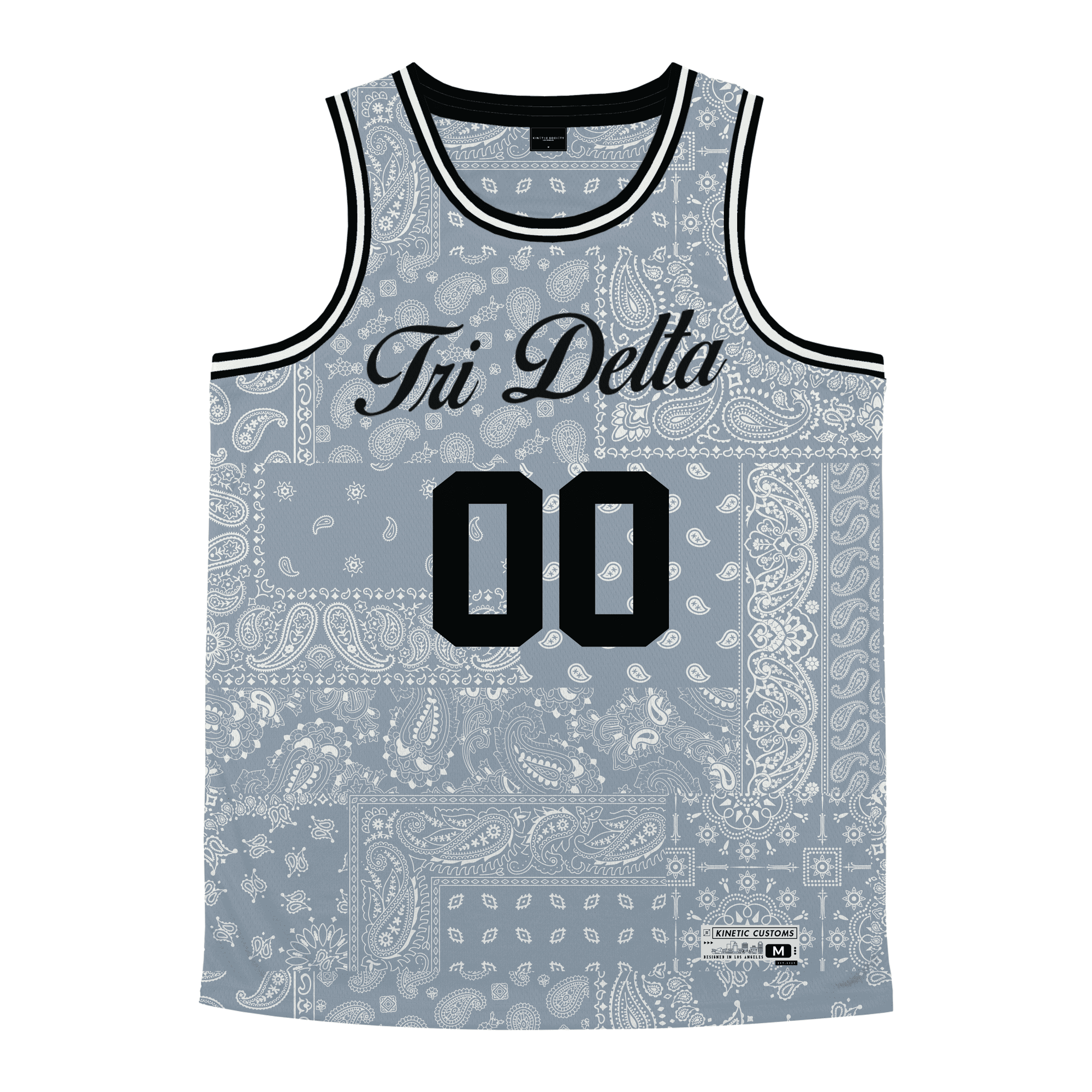 Delta Delta Delta - Slate Bandana - Basketball Jersey