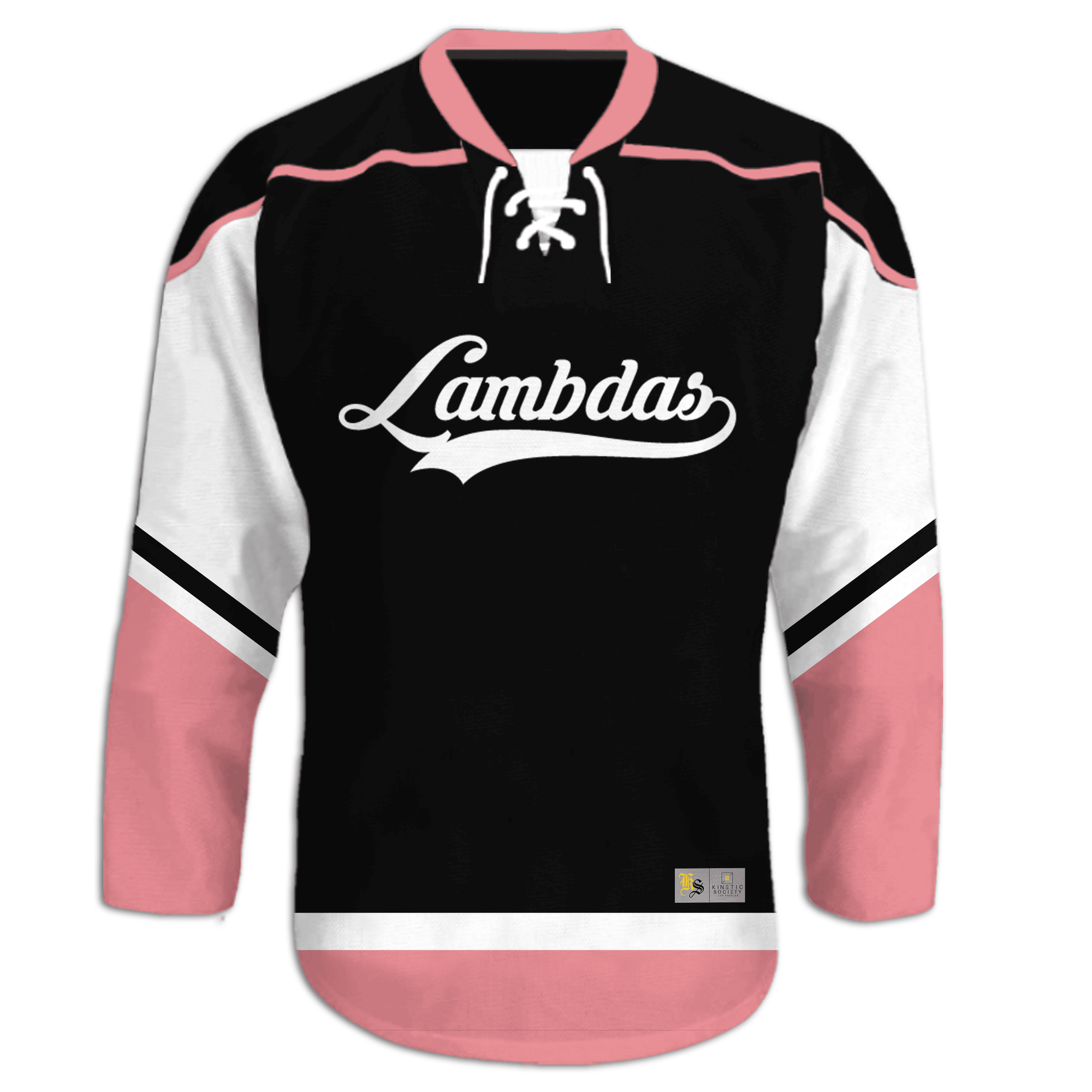 Lambda Phi Epsilon - Black Pink - Hockey Jersey