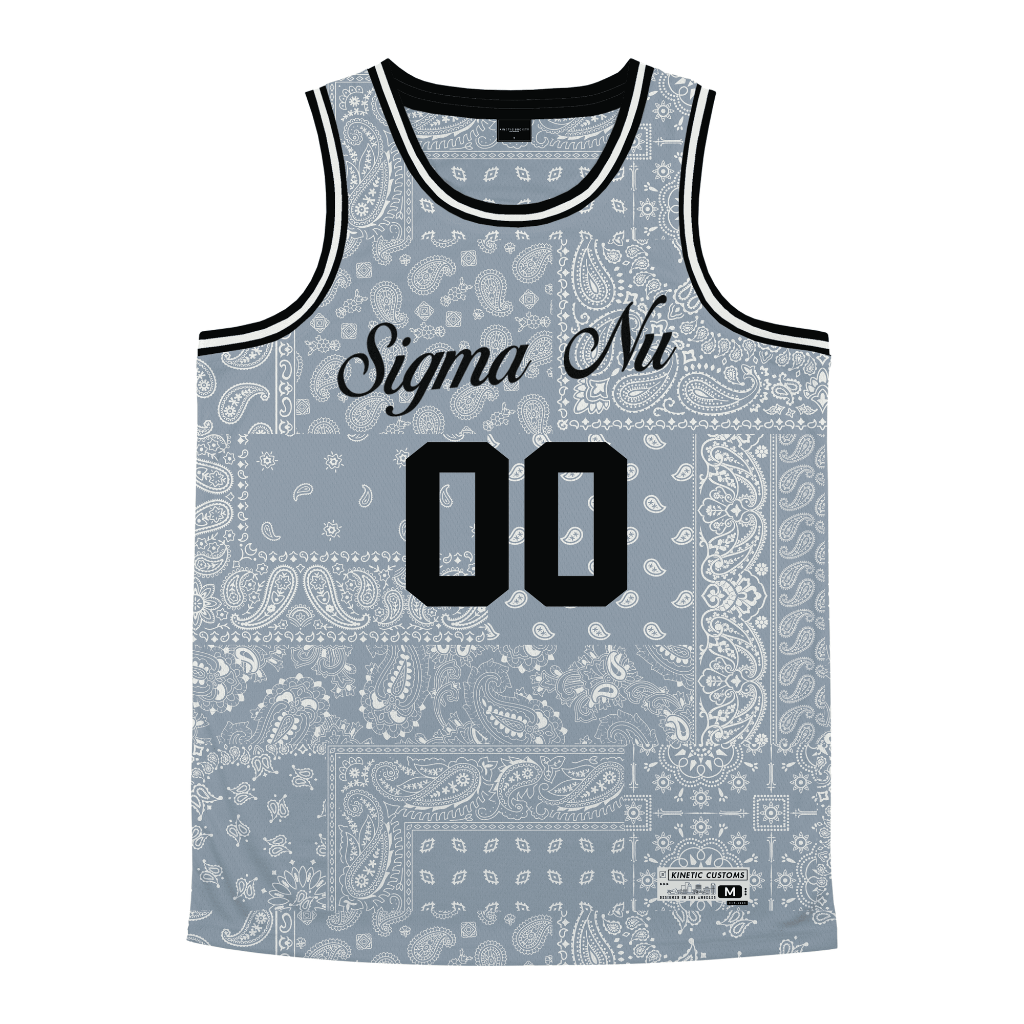 Sigma Nu - Slate Bandana - Basketball Jersey