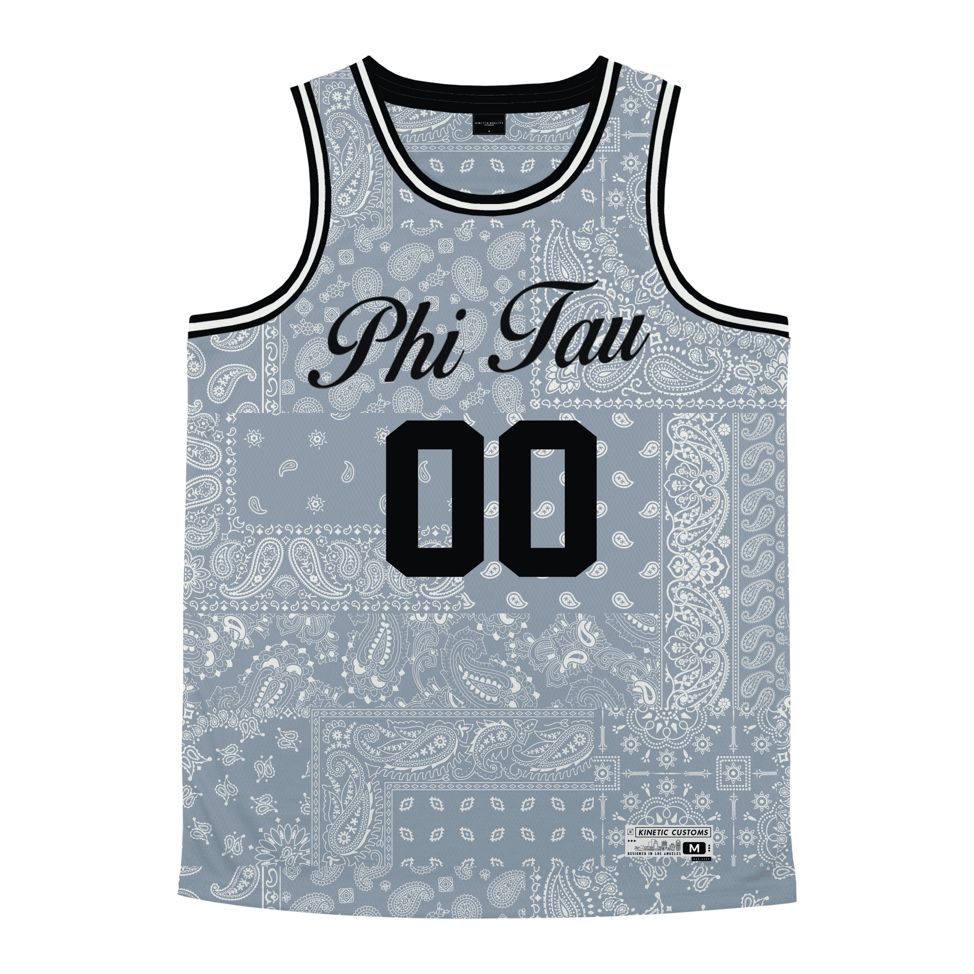 Phi Kappa Tau - Slate Bandana - Basketball Jersey