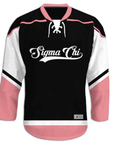 Sigma Chi - Black Pink - Hockey Jersey