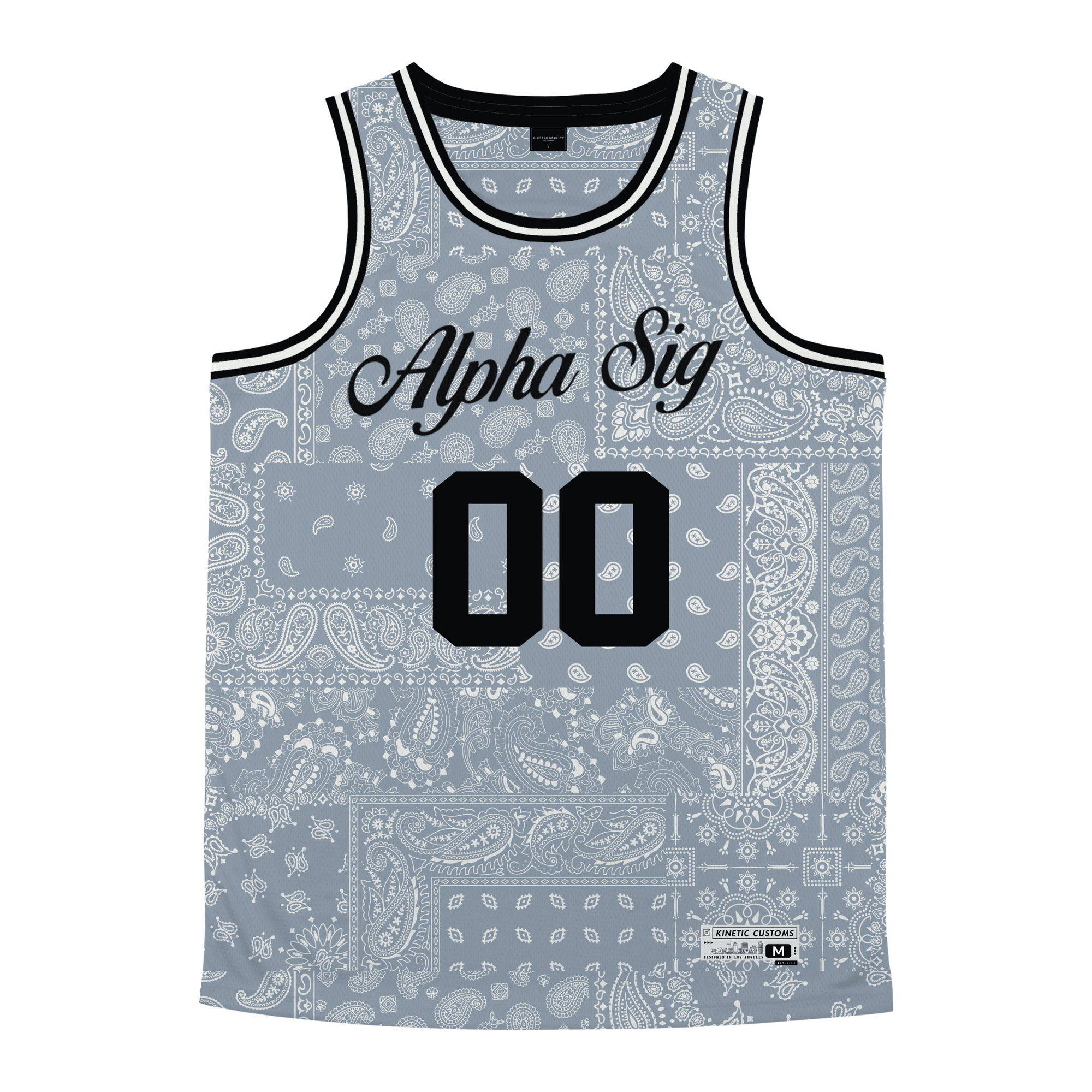 Alpha Sigma Phi - Slate Bandana - Basketball Jersey