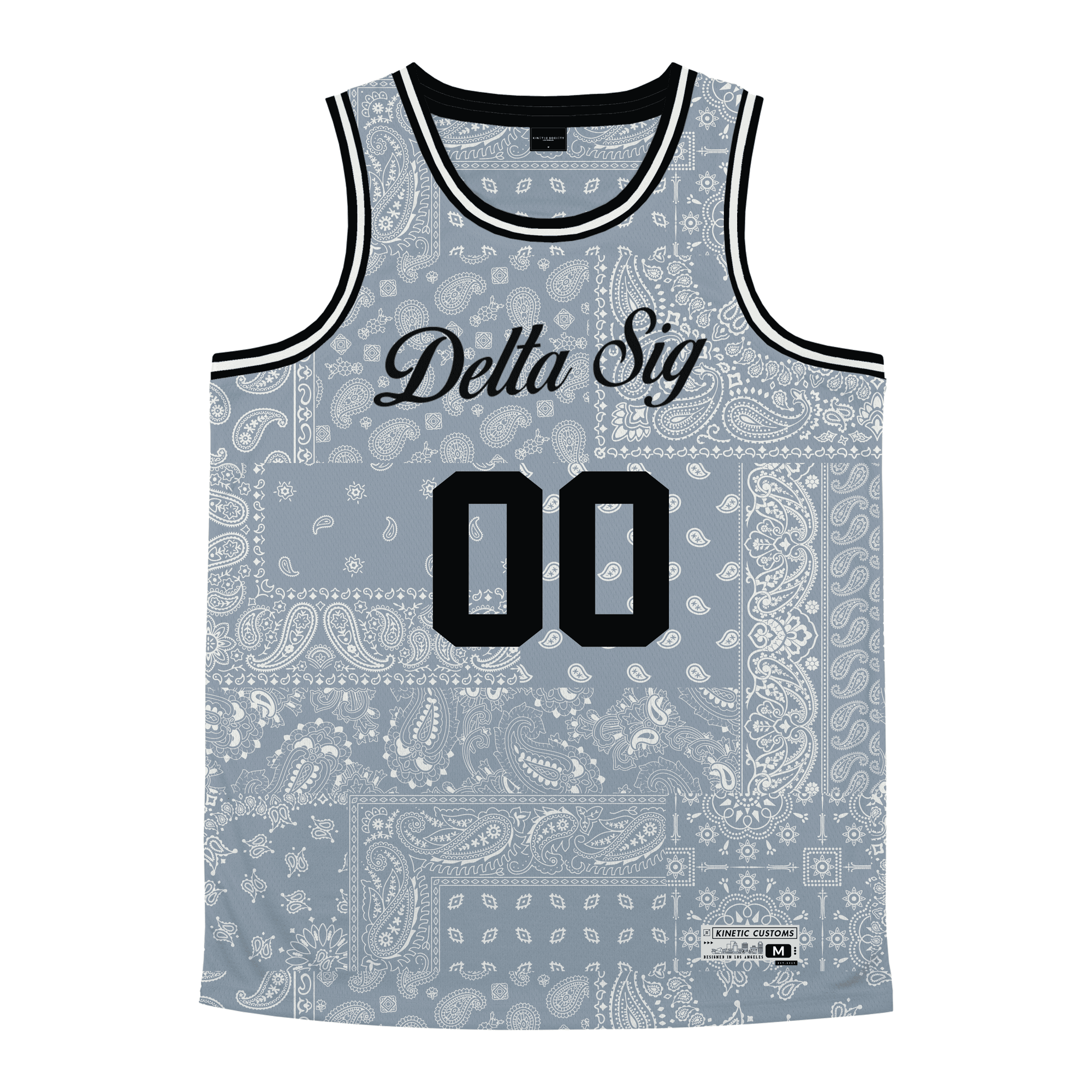 Delta Sigma Phi - Slate Bandana - Basketball Jersey