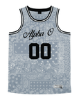 Alpha Omicron Pi - Slate Bandana - Basketball Jersey
