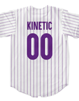 Tau Kappa Epsilon - Purple Pinstipe - Baseball Jersey