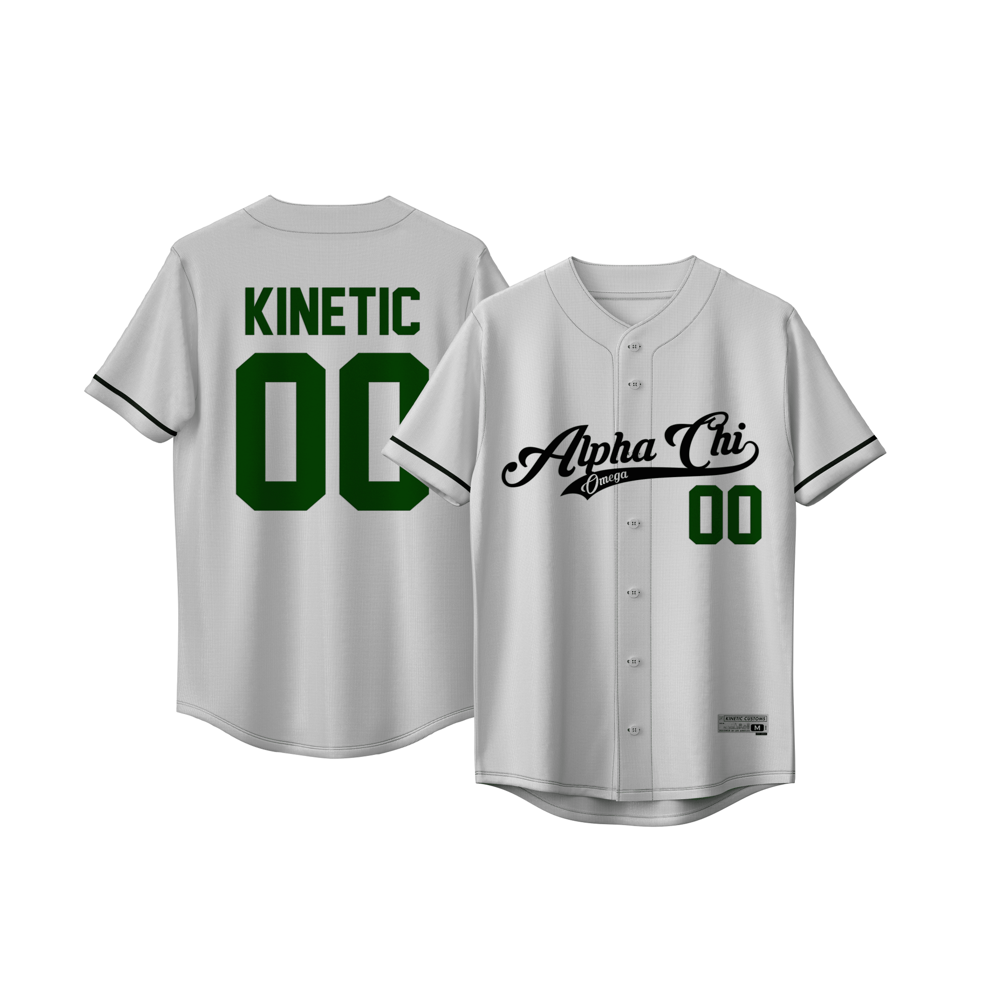 Alpha Chi Omega - Classic Ballpark Green Baseball Jersey