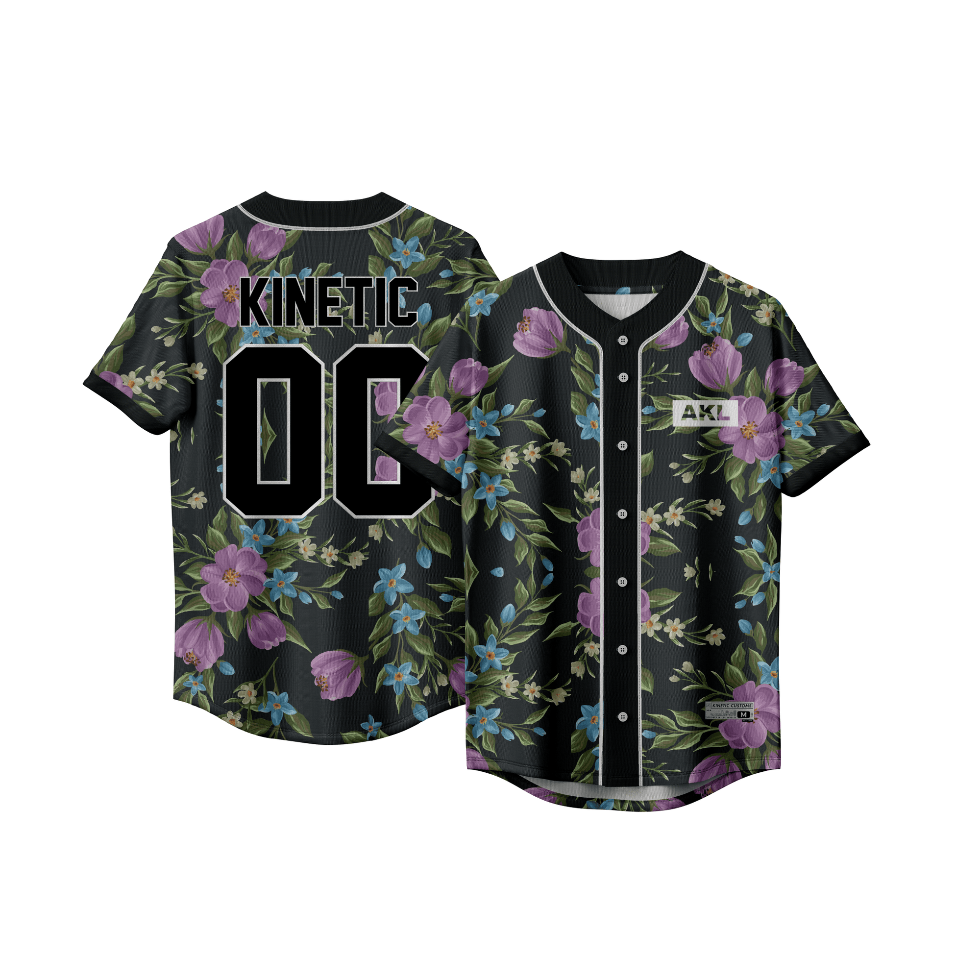 Alpha Kappa Lambda - Midnight Bloom Baseball Jersey