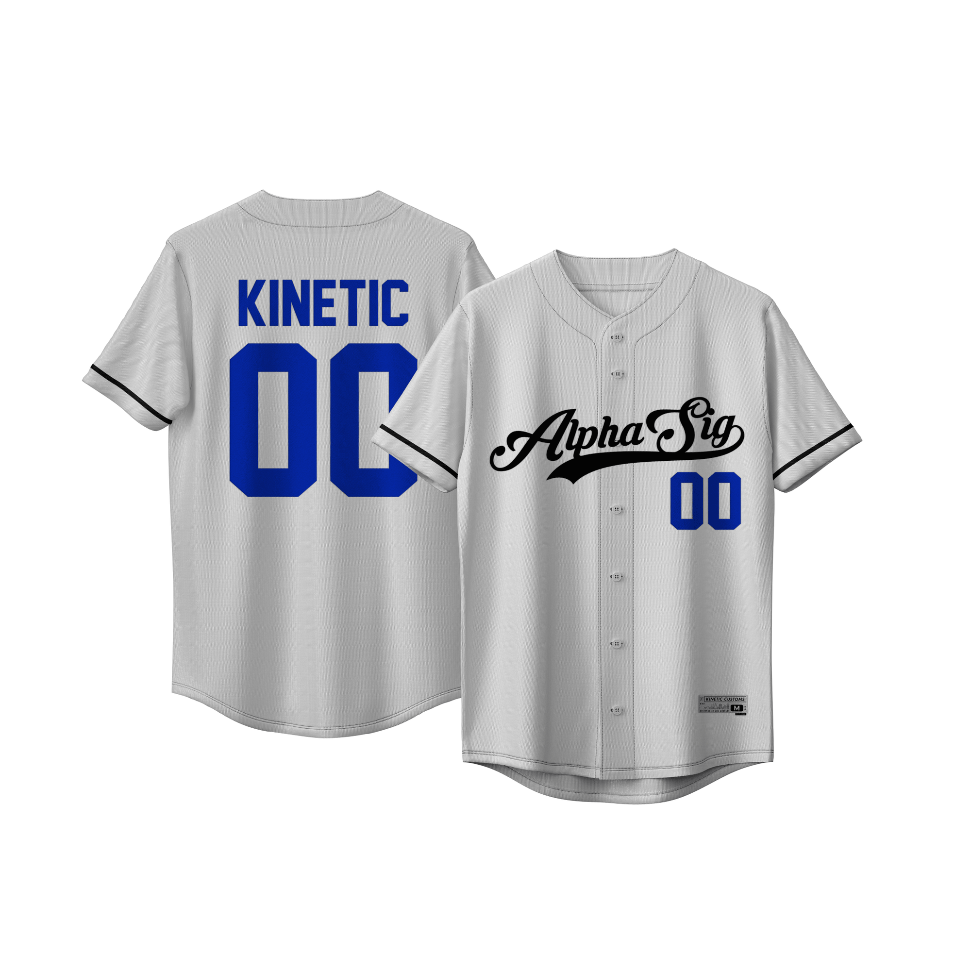 Alpha Sigma Phi - Classic Ballpark Blue Baseball Jersey