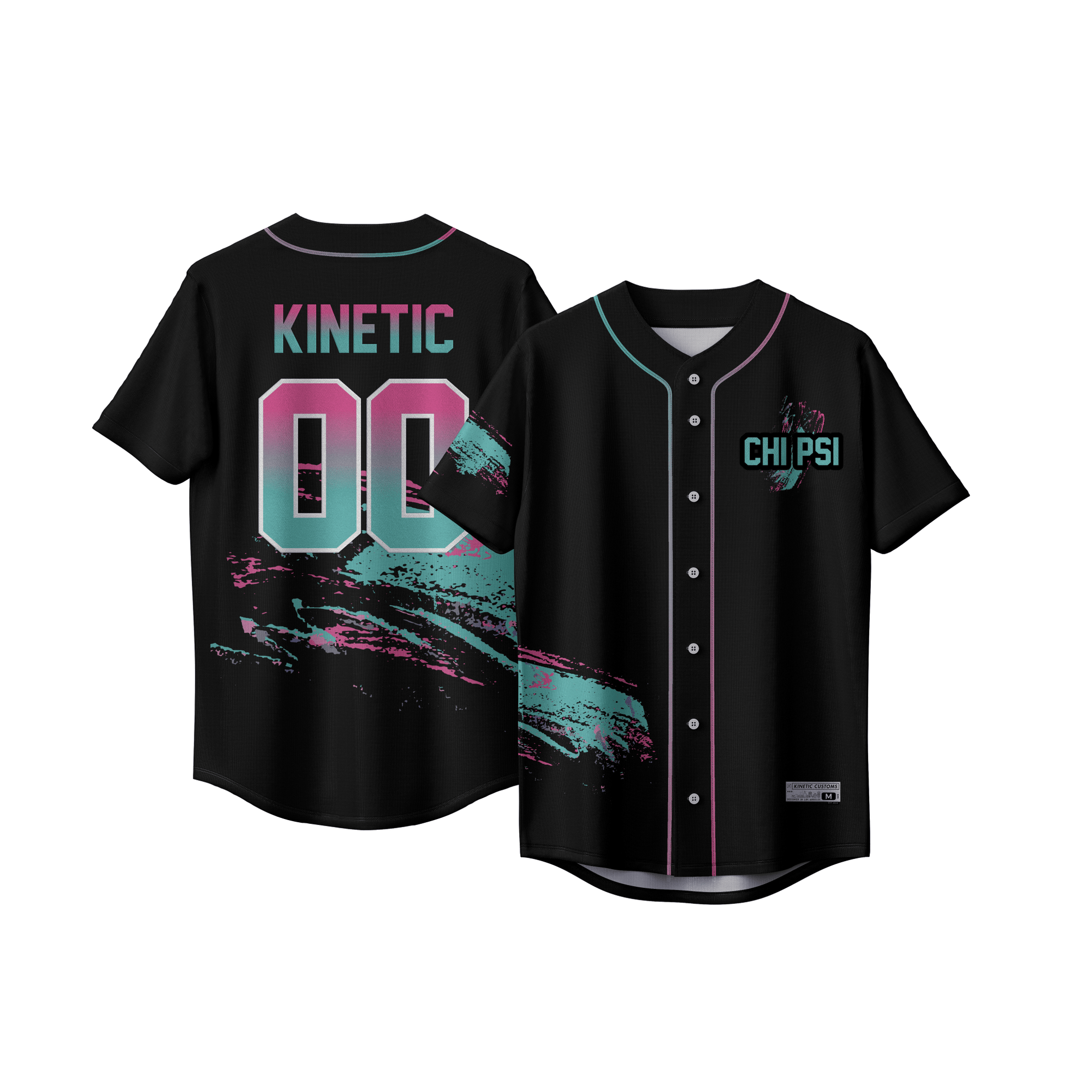 Chi Psi - Miami Beach Splash Baseball Jersey