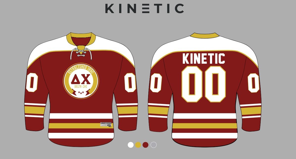 Custom Delta Chi Hockey Jersey - Sublimation Print