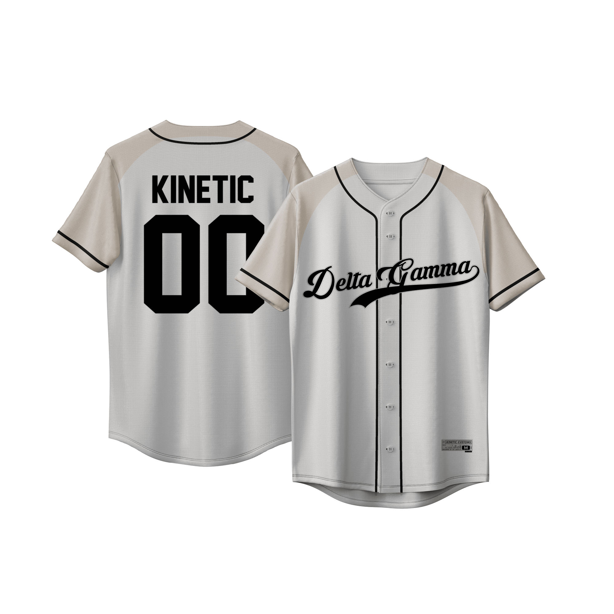 Delta Gamma - Classic Cream - Baseball Jersey