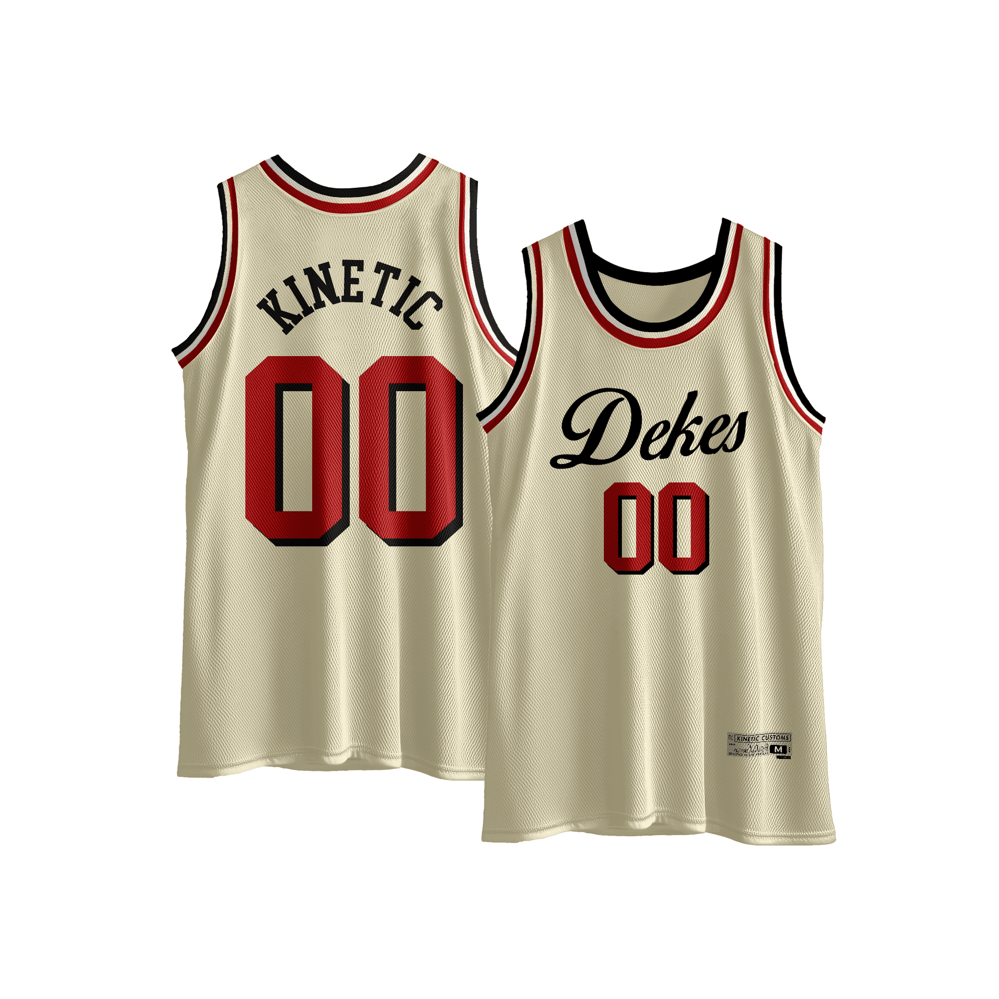 Delta Kappa Epsilon - Vintage Cream Basketball Jersey