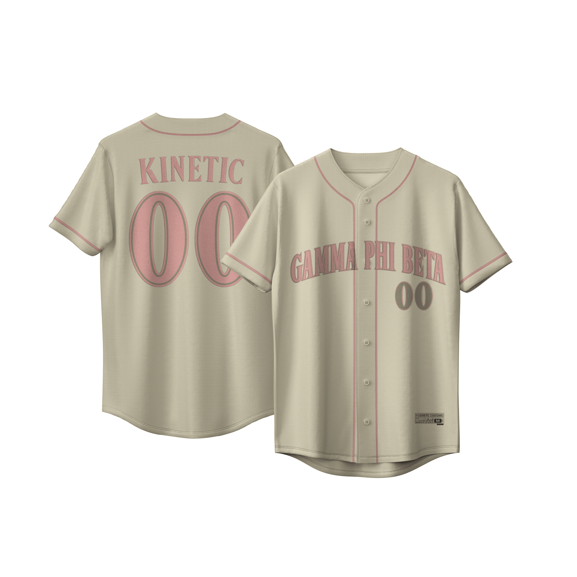 Gamma Phi Beta - Cream Baseball Jersey