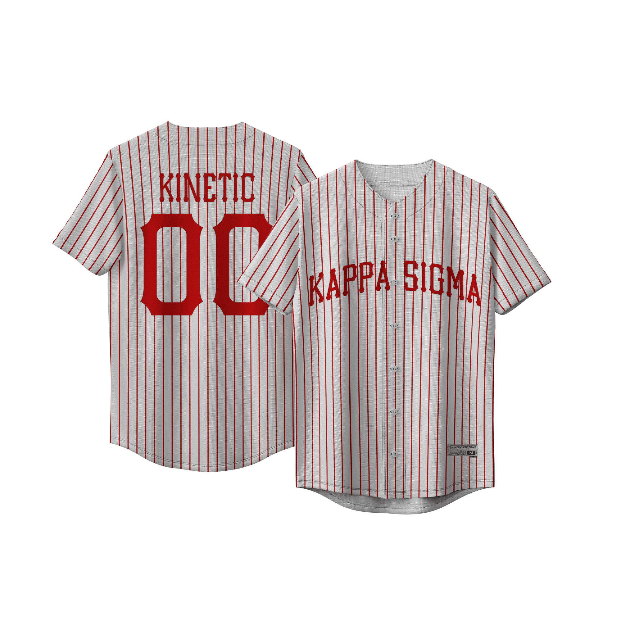 Kappa Sigma Red Pinstripe Baseball Jersey – Kinetic Society LLC