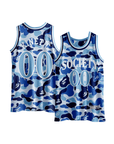 Kinetic ID - Blue Camo Basketball Jersey