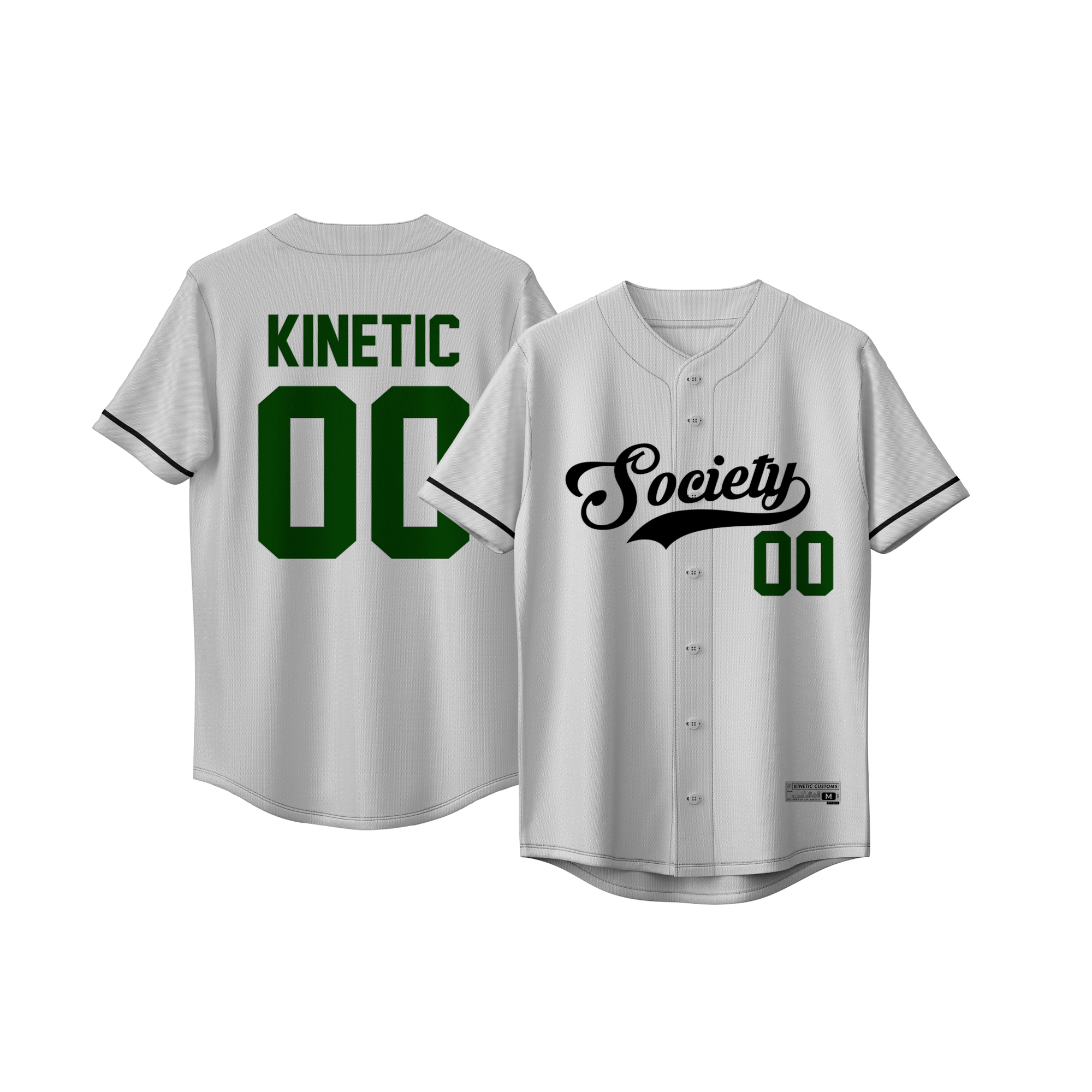 Kinetic ID - Classic Ballpark Green Baseball Jersey