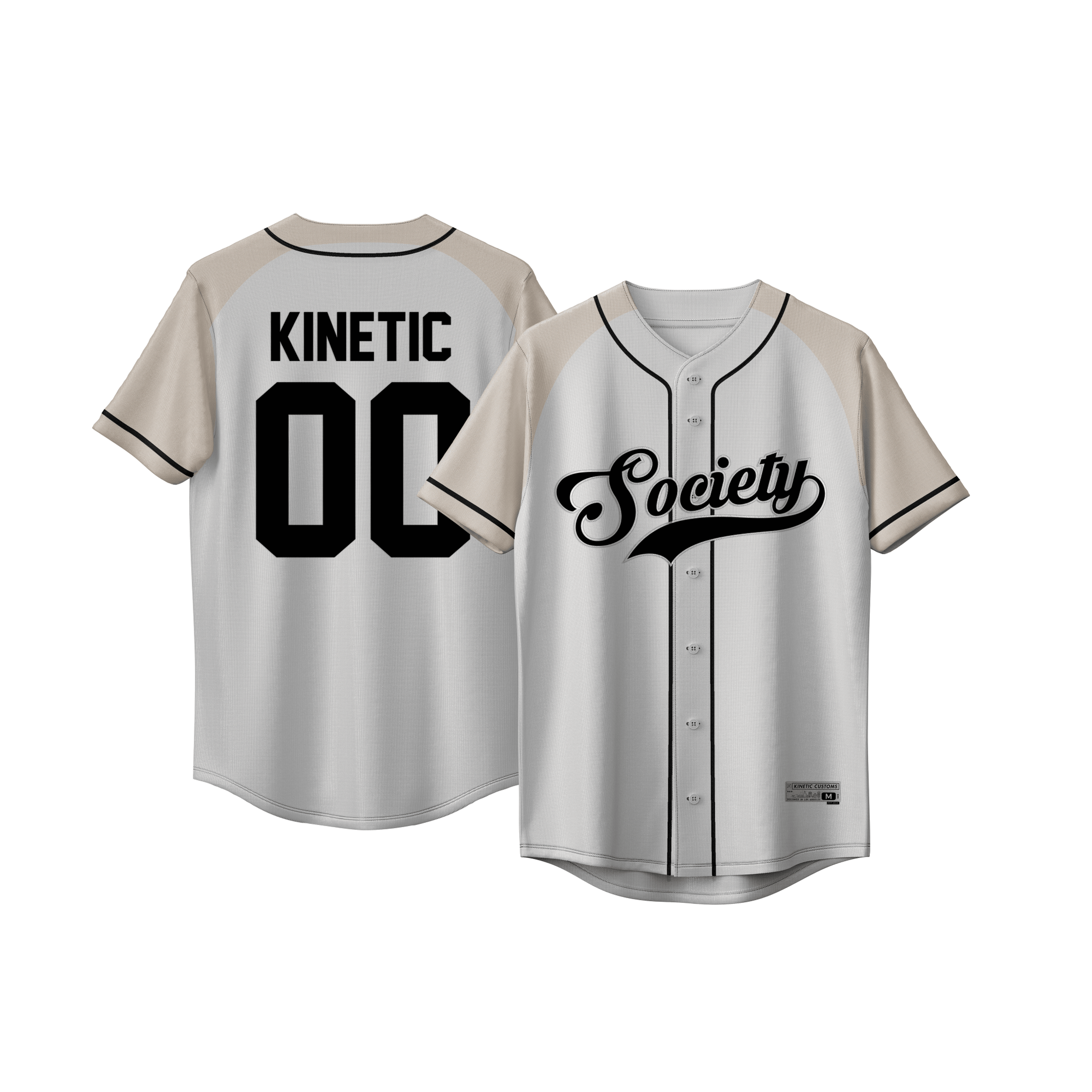 Kinetic ID - Classic Cream Baseball Jersey