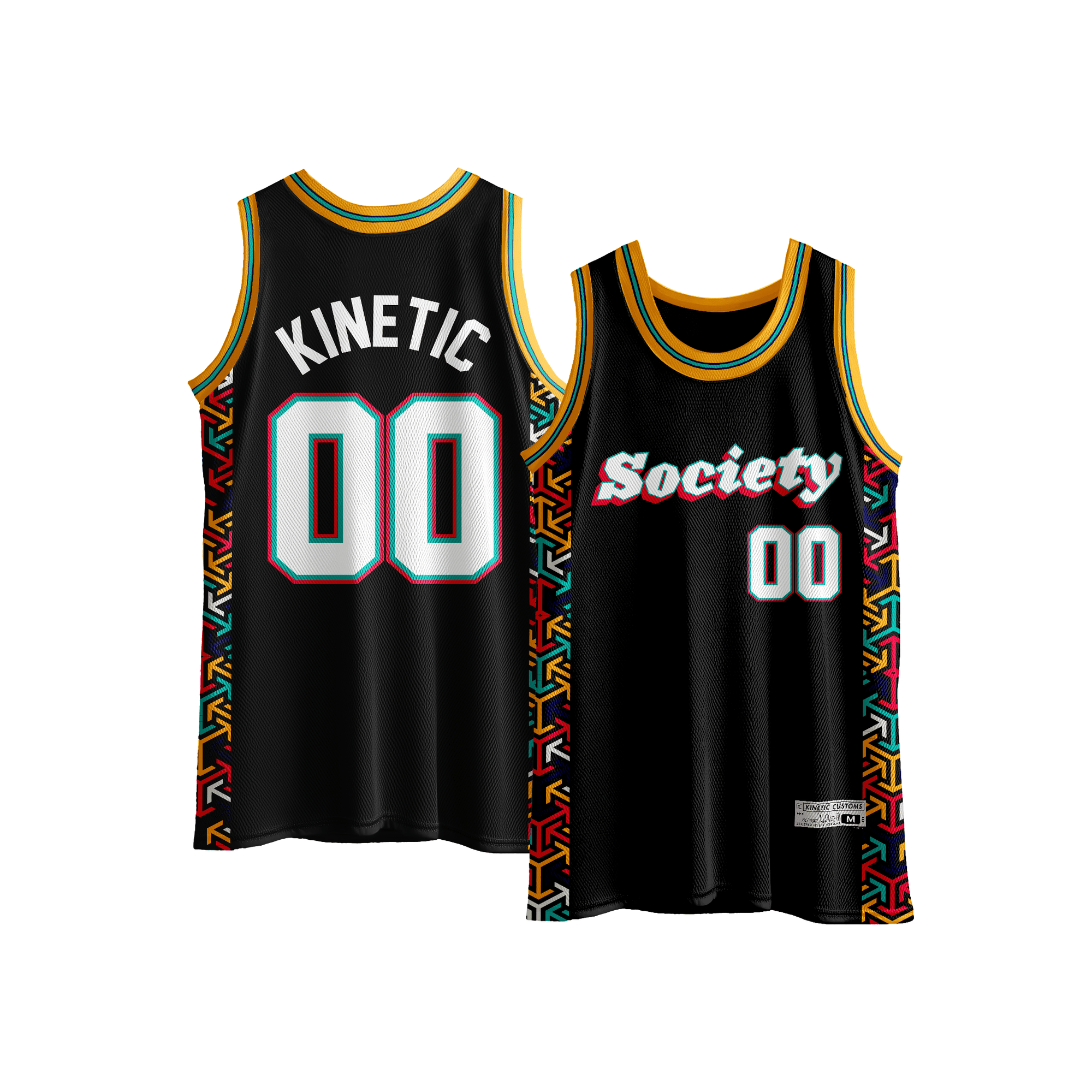 Kinetic ID - Cubic Arrows Basketball Jersey