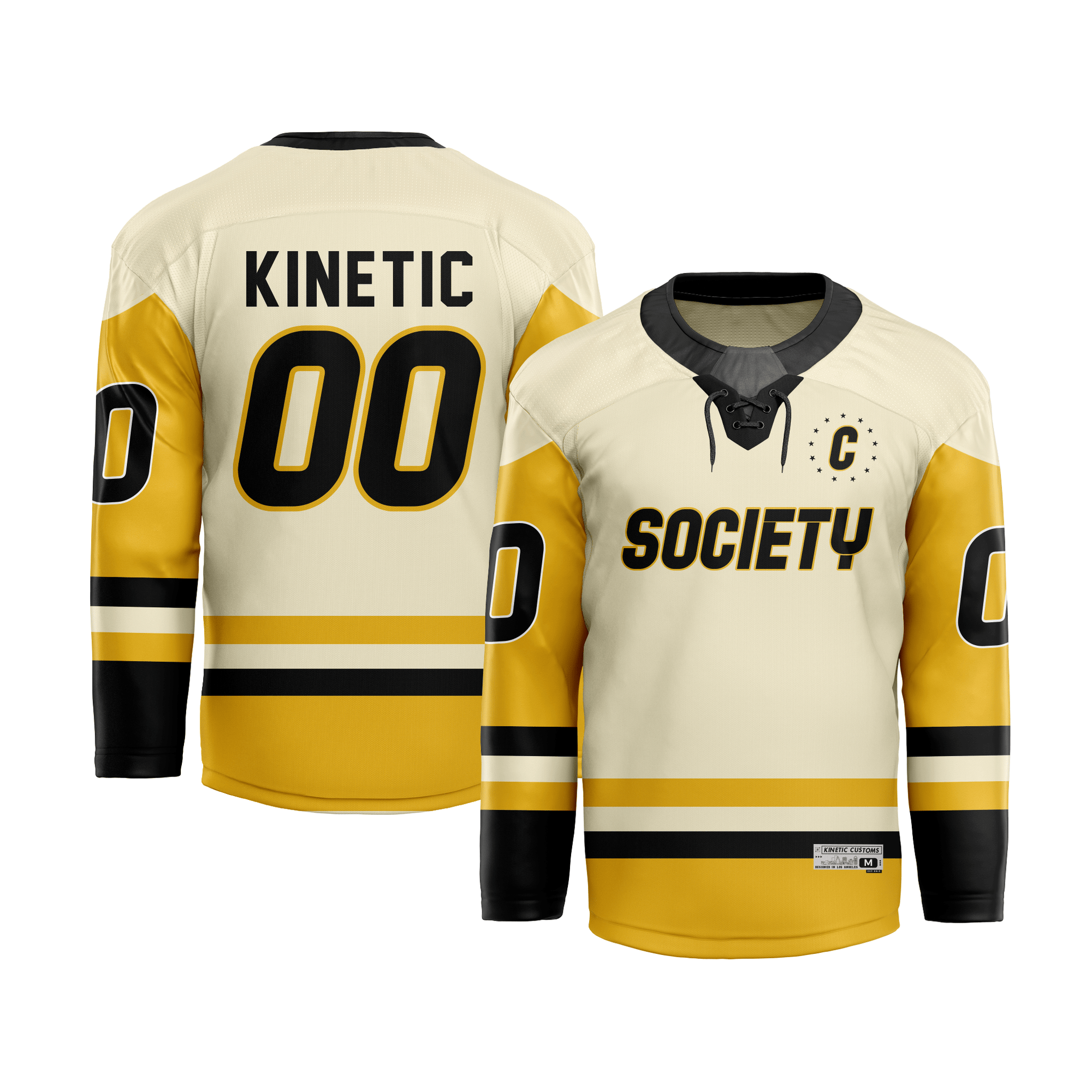 Kinetic ID - Golden Cream Hockey Jersey