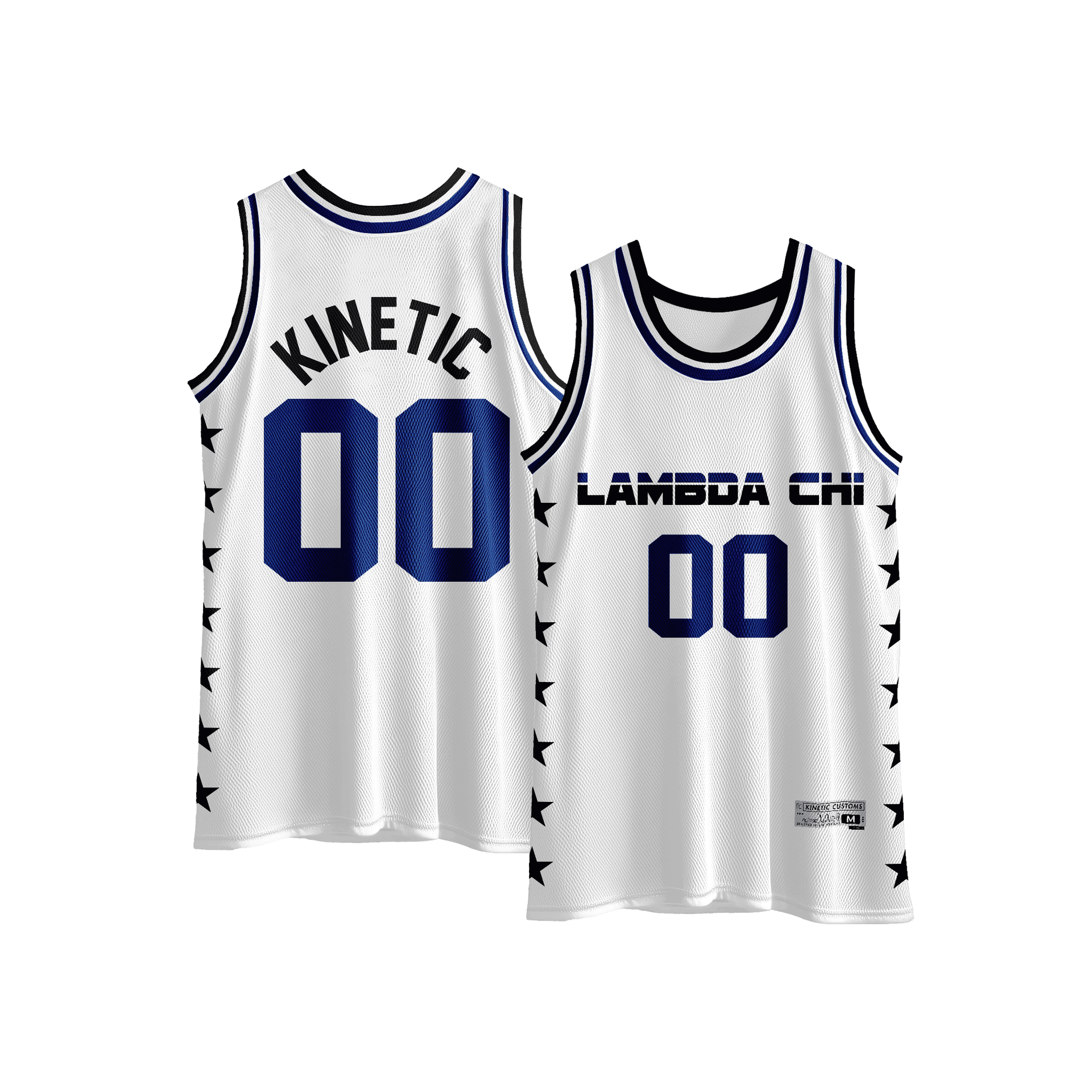 Lambda Chi Alpha - Black Star Basketball Jersey – Kinetic Society LLC