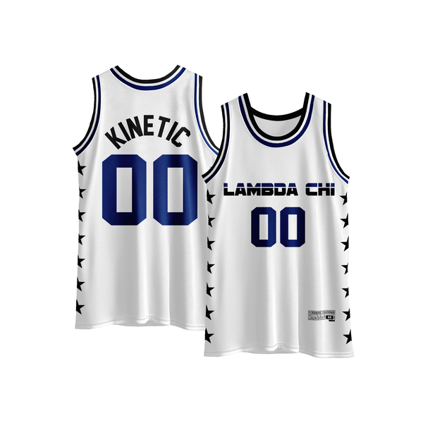 Lambda Chi Alpha - Black Star Basketball Jersey – Kinetic Society LLC