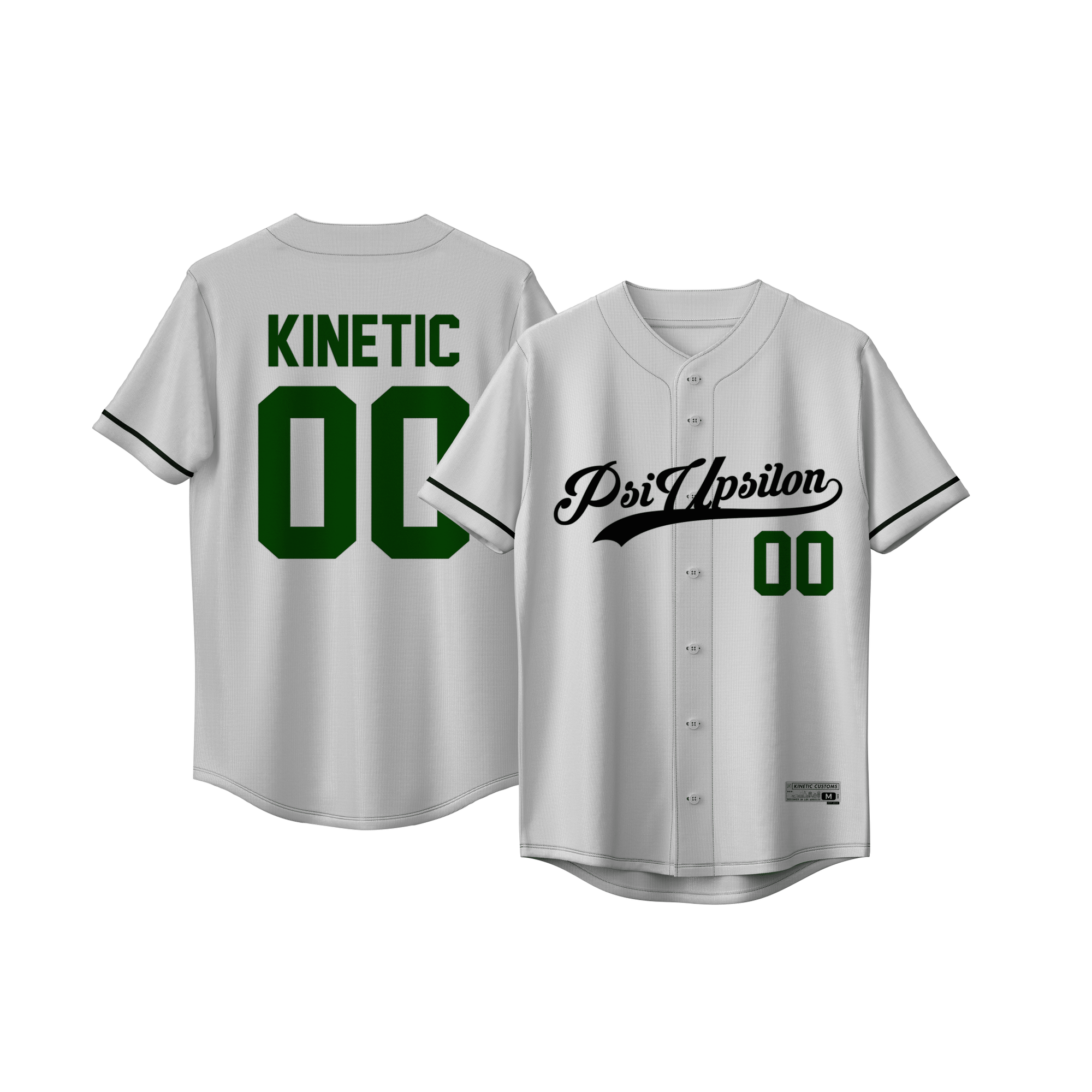 Psi Upsilon - Classic Ballpark Green Baseball Jersey