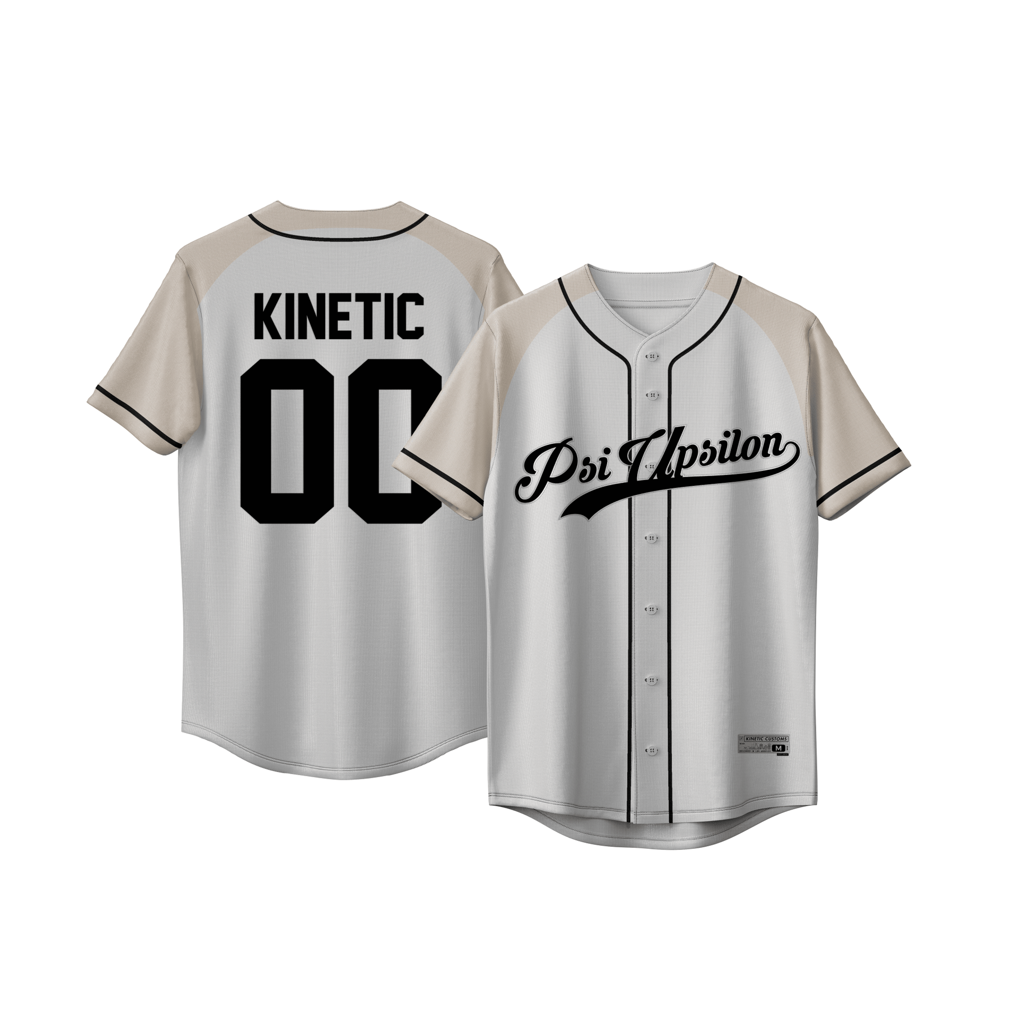 Psi Upsilon - Classic Cream - Baseball Jersey