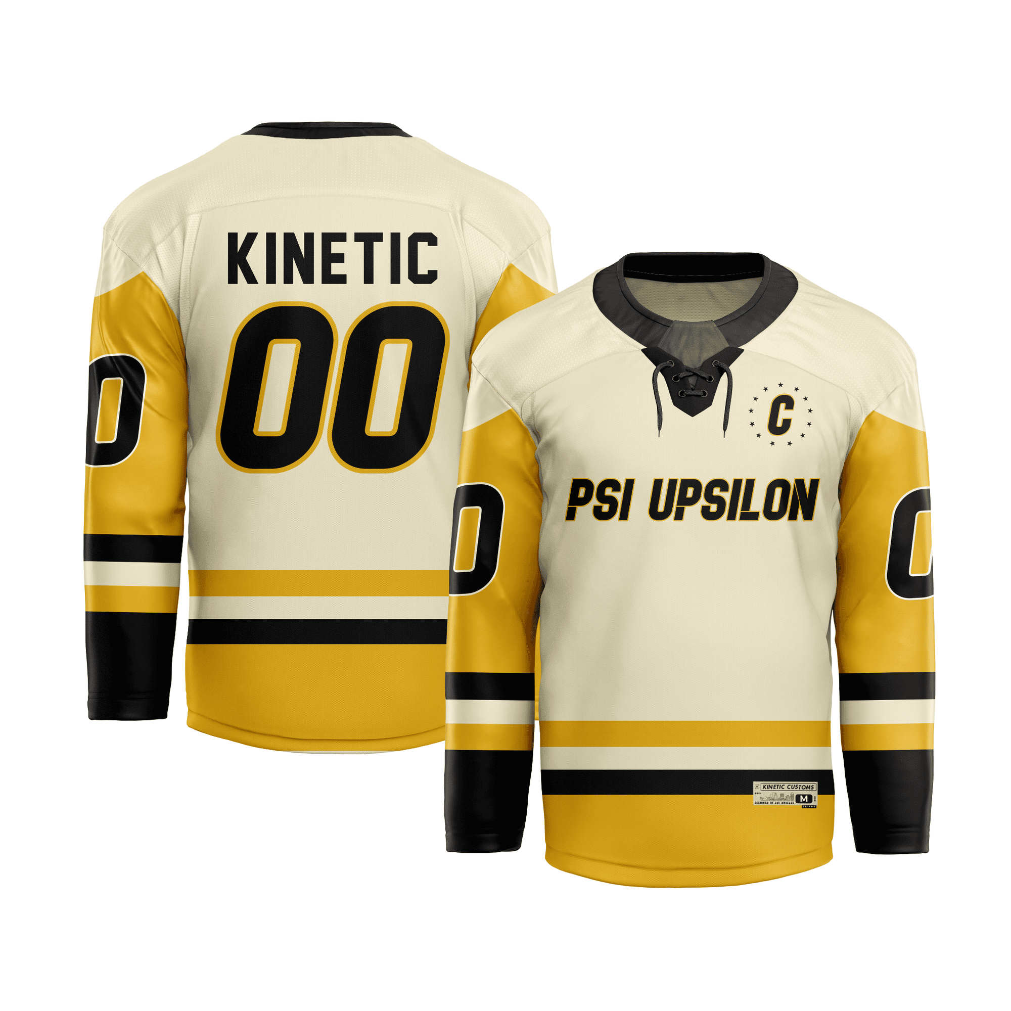 Psi Upsilon - Golden Cream Hockey Jersey