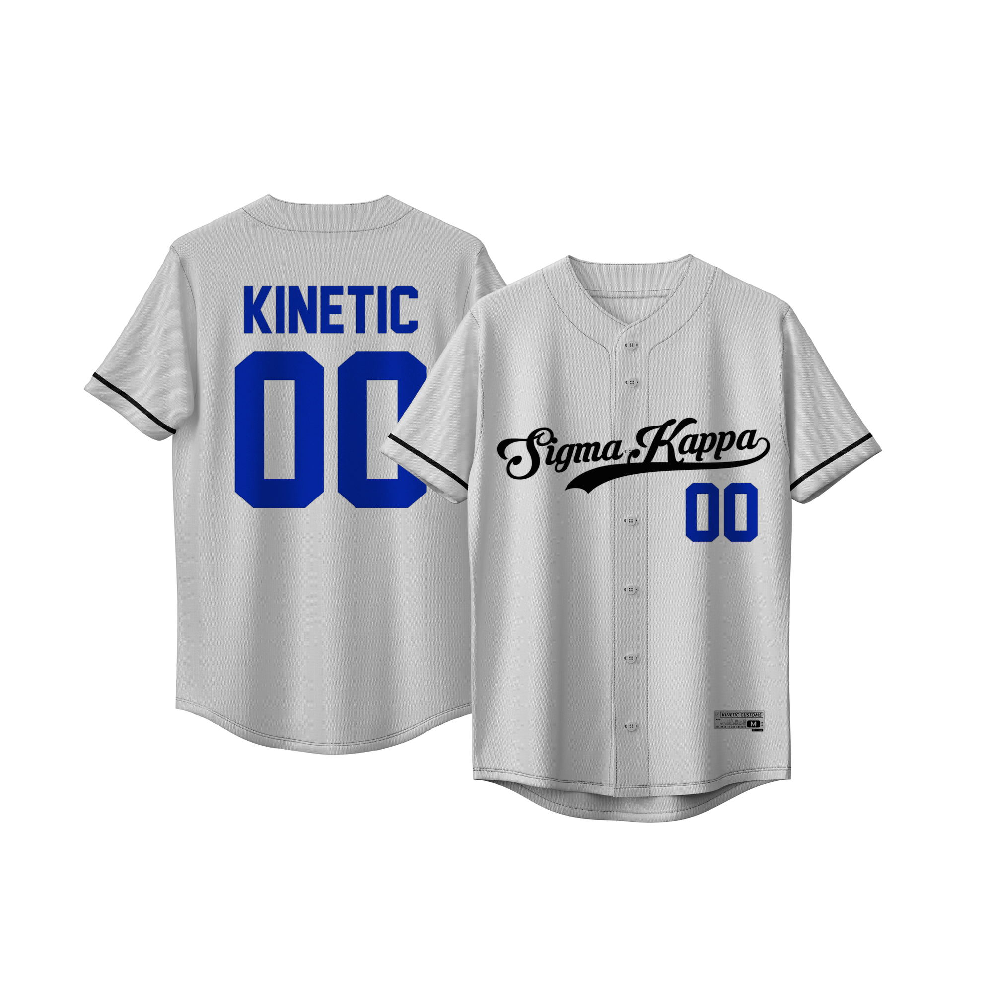 Sigma Kappa - Classic Ballpark Blue Baseball Jersey