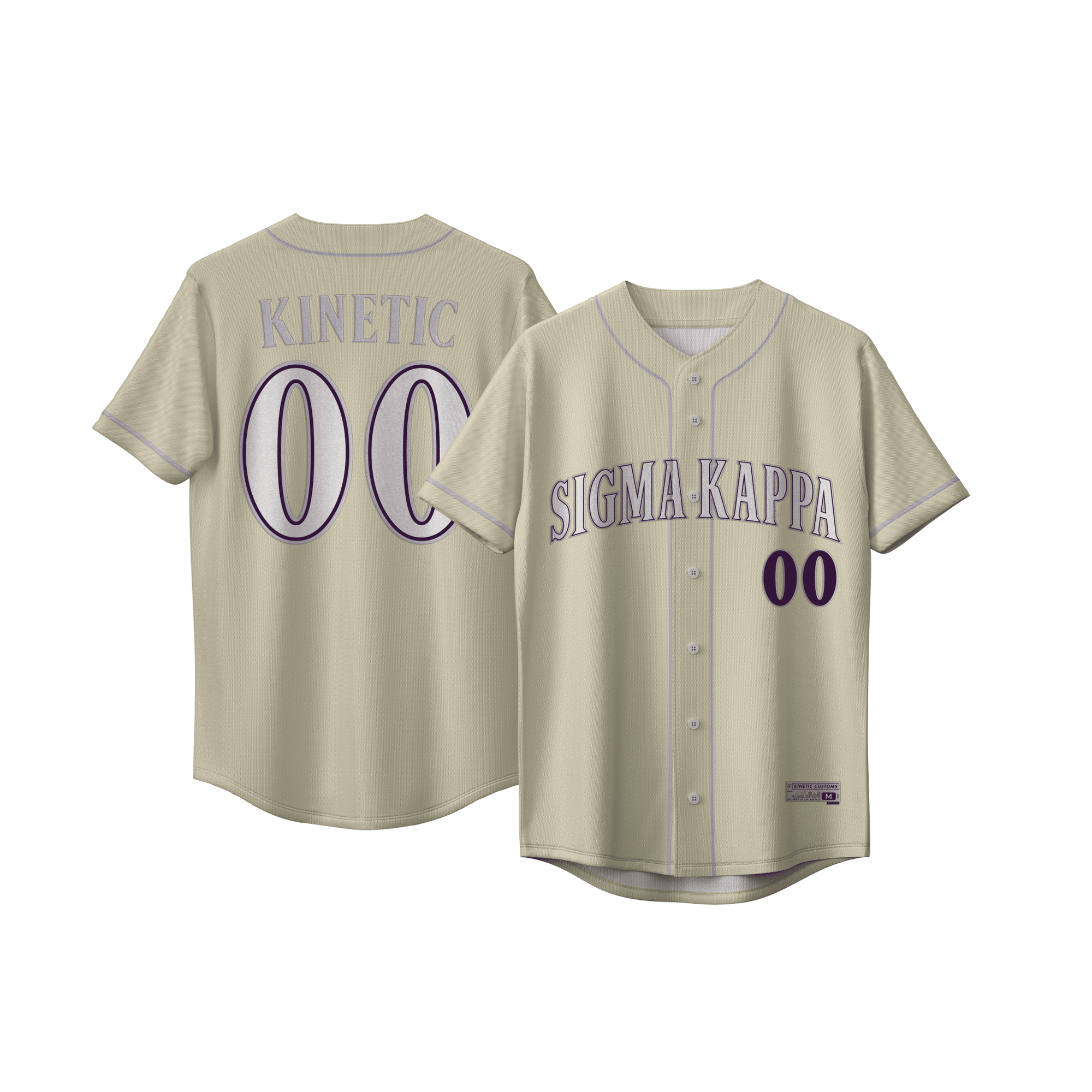 Sigma Kappa - Cream Baseball Jersey