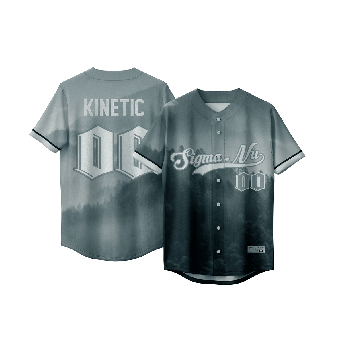 Sigma Baseball Sigma Nu - Forest Baseball Jersey – Kinetic Society LLC