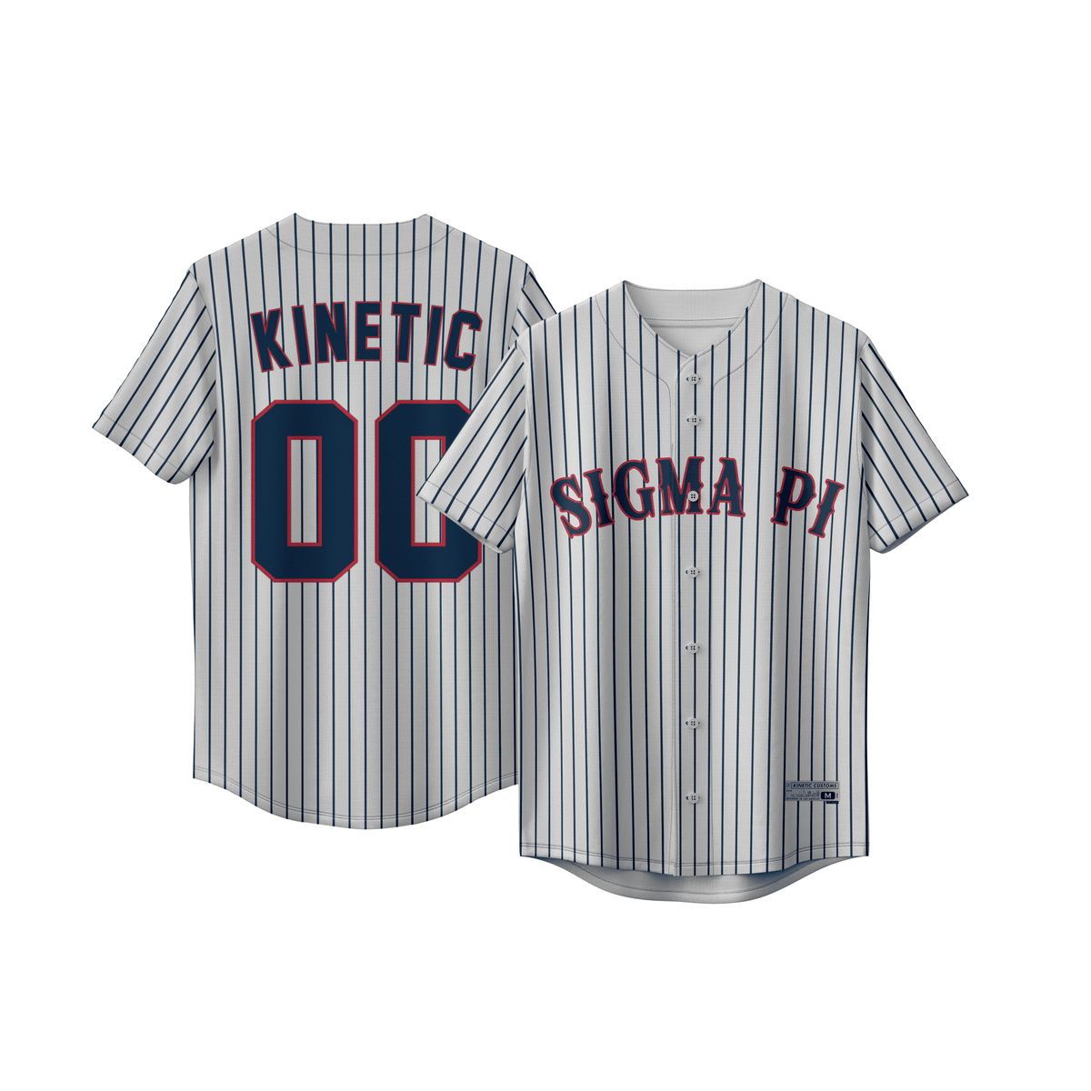 Sigma Baseball Sigma Pi - Crimson Wrapped - Baseball Jersey – Kinetic Society LLC