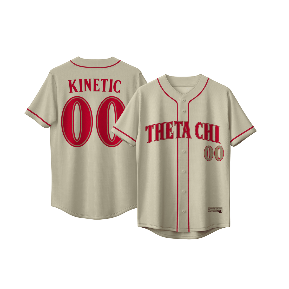 Theta Chi - Cream Baseball Jersey – Kinetic Society LLC