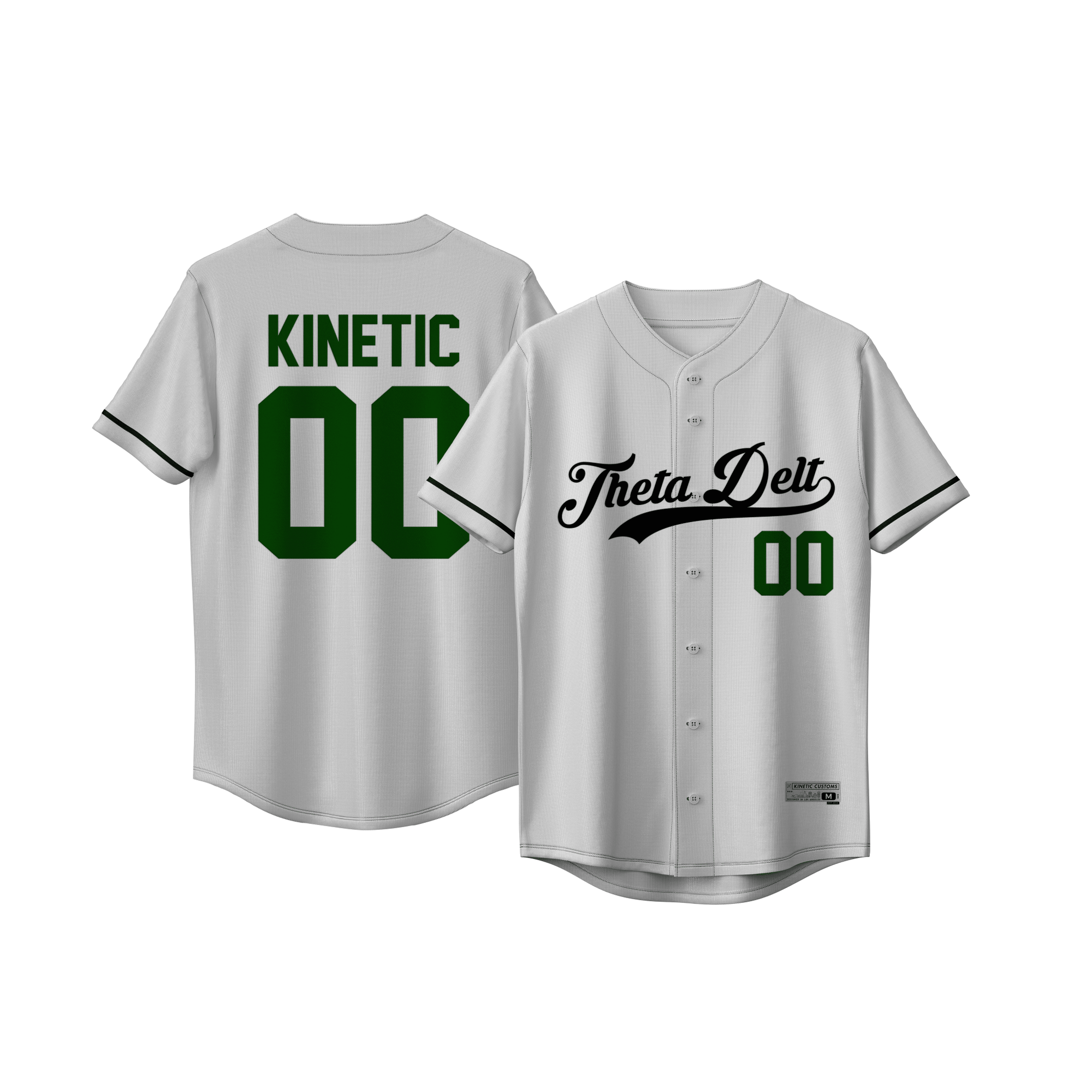 Theta Delta Chi - Classic Ballpark Green Baseball Jersey