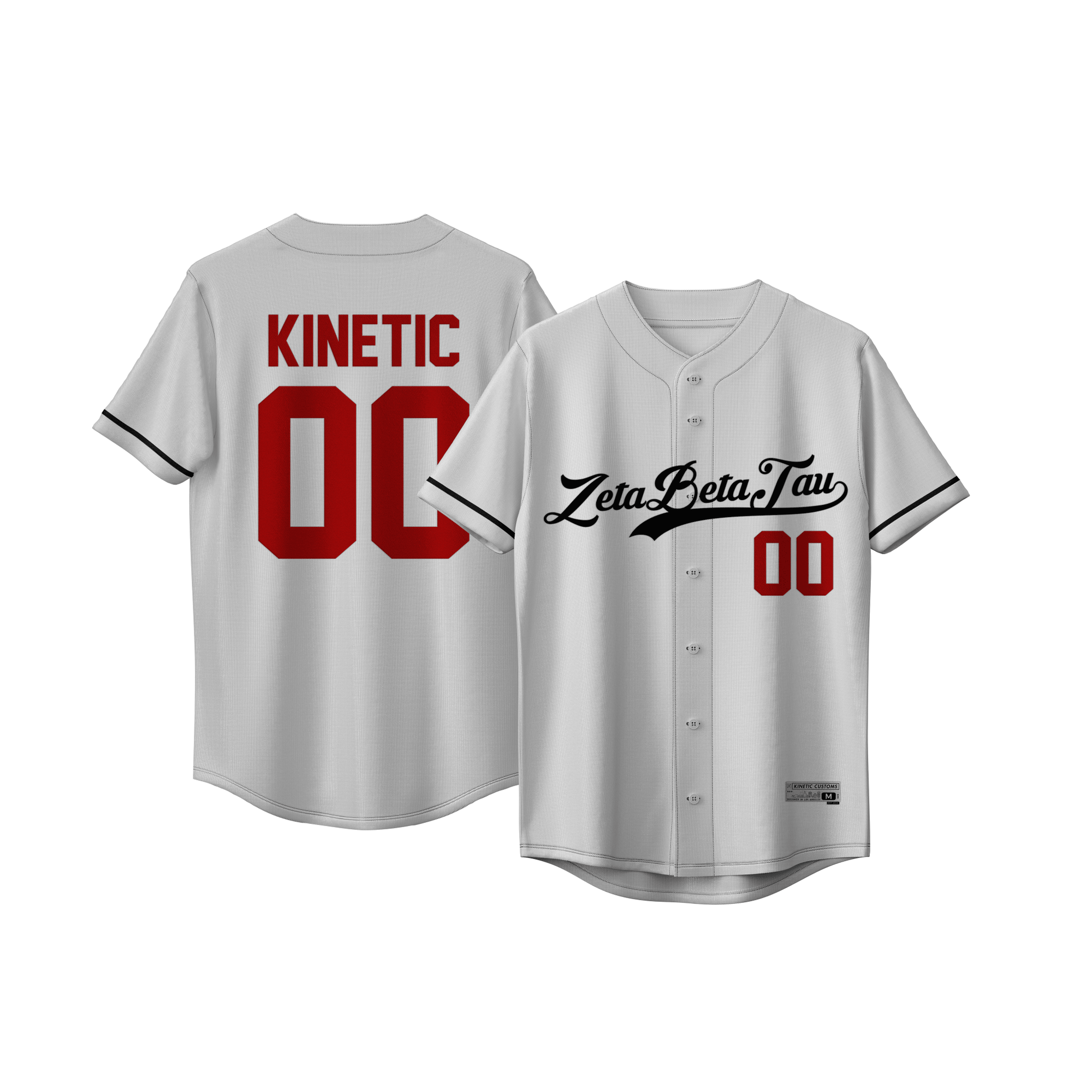 Zeta Beta Tau - Classic Ballpark Red Baseball Jersey