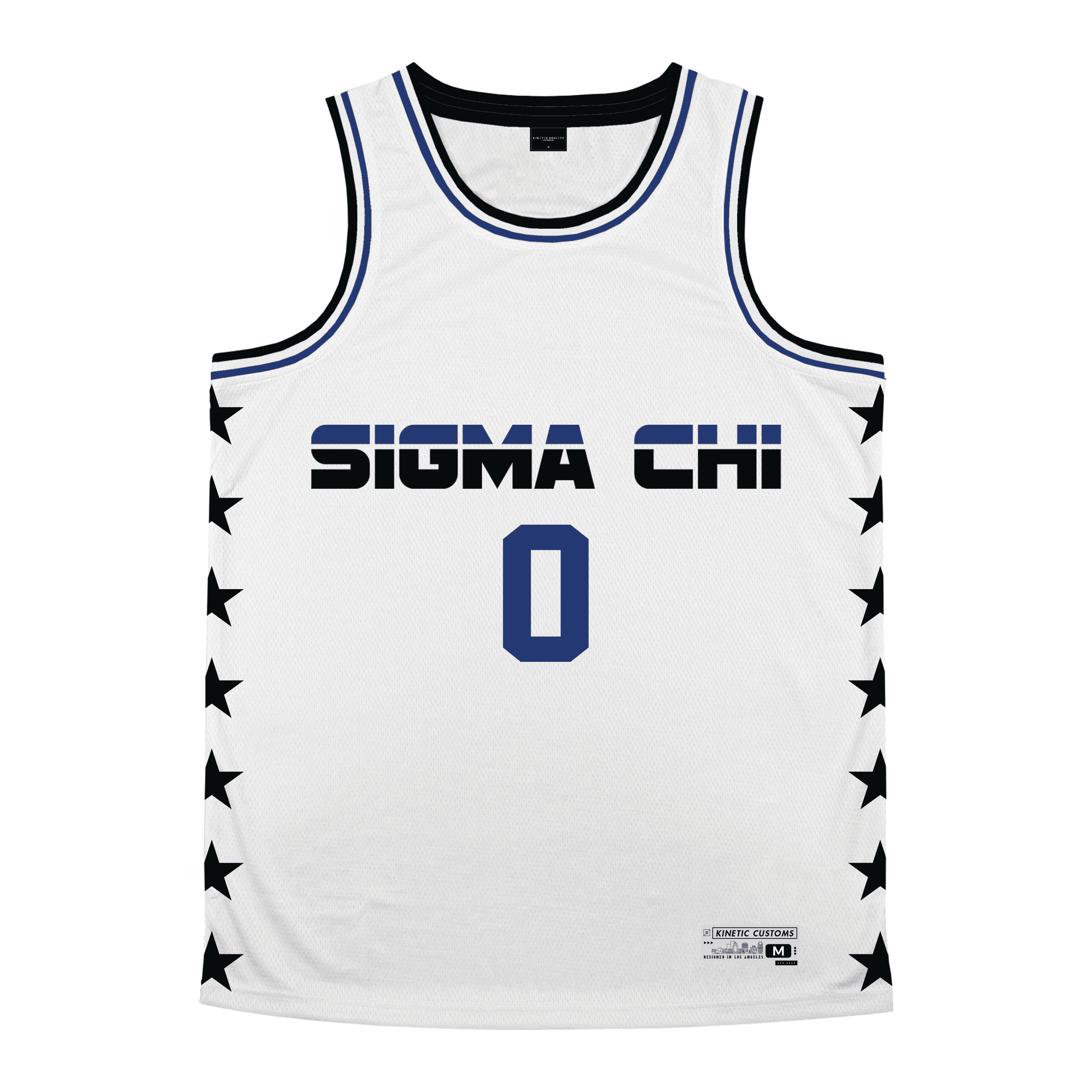 Sigma Chi - Black Star Basketball Jersey